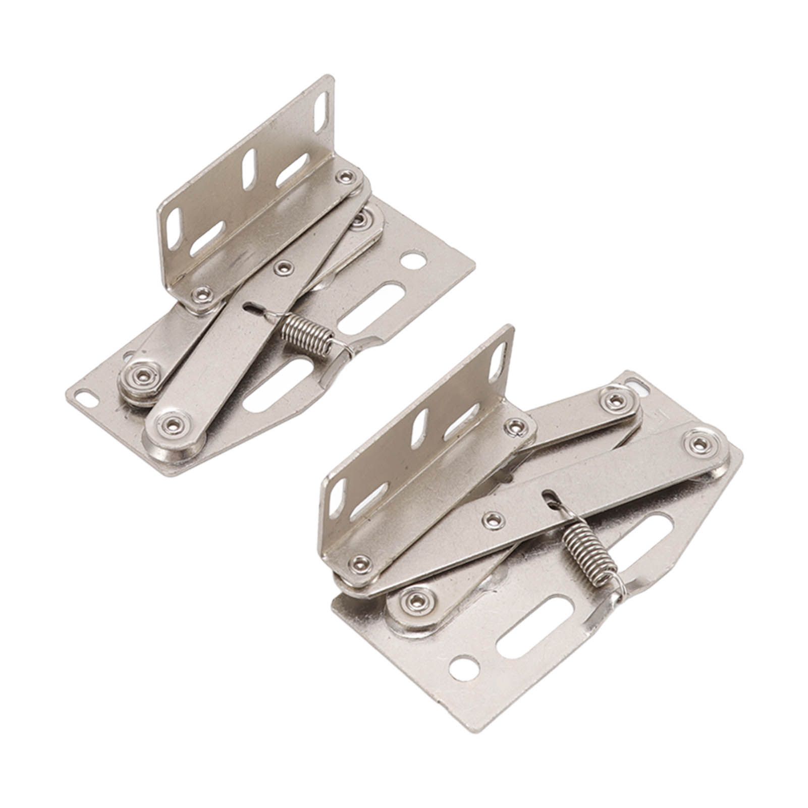 2 Sets Cabinet Door Hinges 45 Degrees Down Flip Door Scissor Spring Hinge view 6