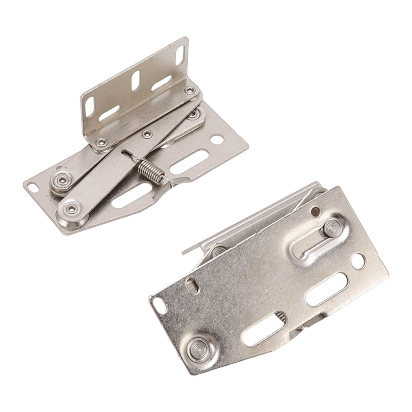 2 Sets Cabinet Door Hinges 45 Degrees Down Flip Door Scissor Spring Hinge view 10