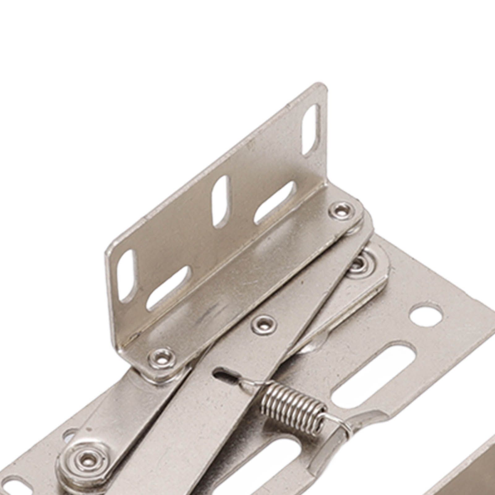 2 Sets Cabinet Door Hinges 45 Degrees Down Flip Door Scissor Spring Hinge view 13