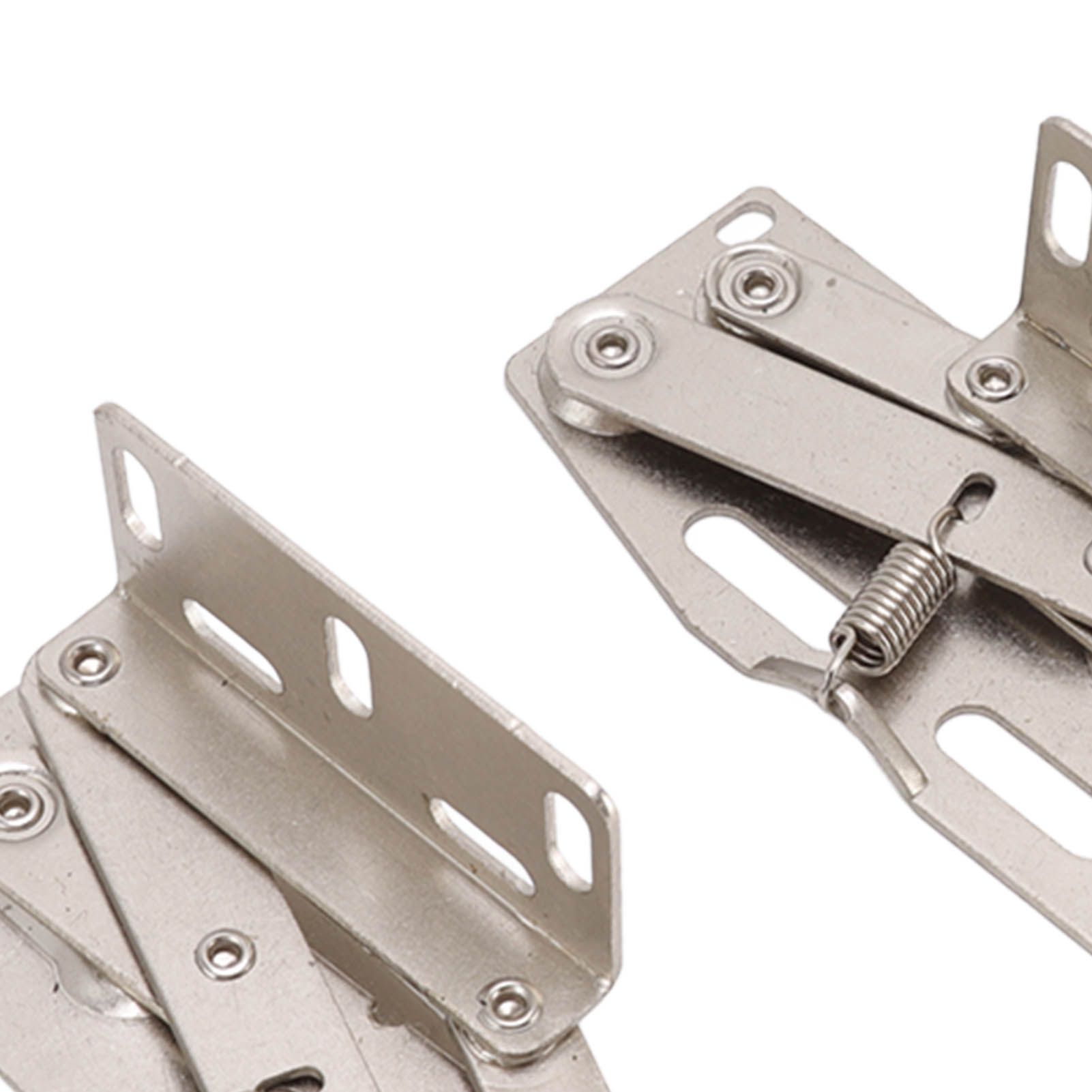 2 Sets Cabinet Door Hinges 45 Degrees Down Flip Door Scissor Spring Hinge view 15
