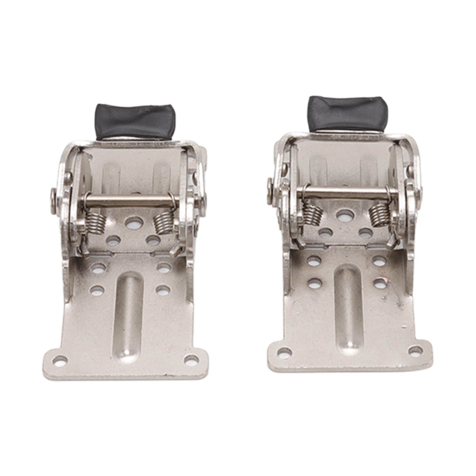2Pcs Folding Hinges Zinc Alloy 180 Degree Self Locking Hinge Set Hardware for view 2