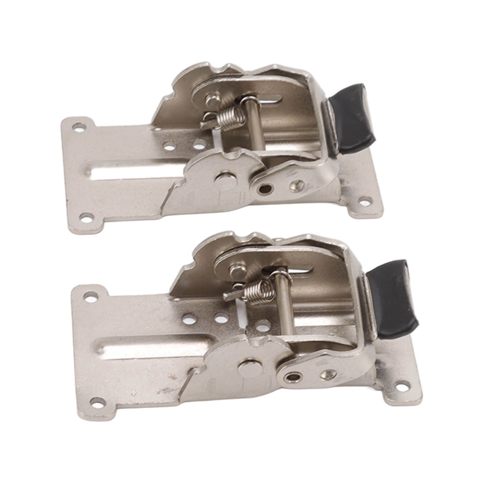 2Pcs Folding Hinges Zinc Alloy 180 Degree Self Locking Hinge Set Hardware for view 5