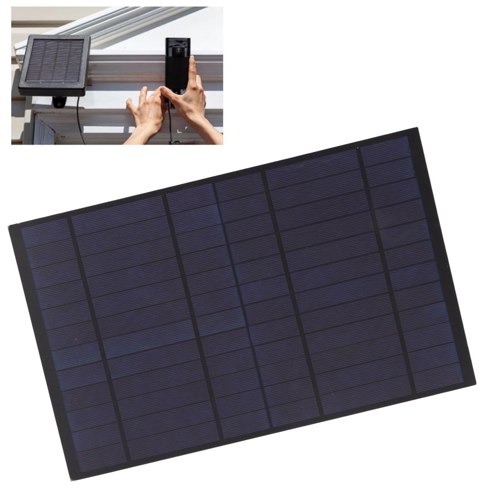 6V 10W Solar Panel Polycrystalline Silicon 1660mA Solar Charger Plate for view 12