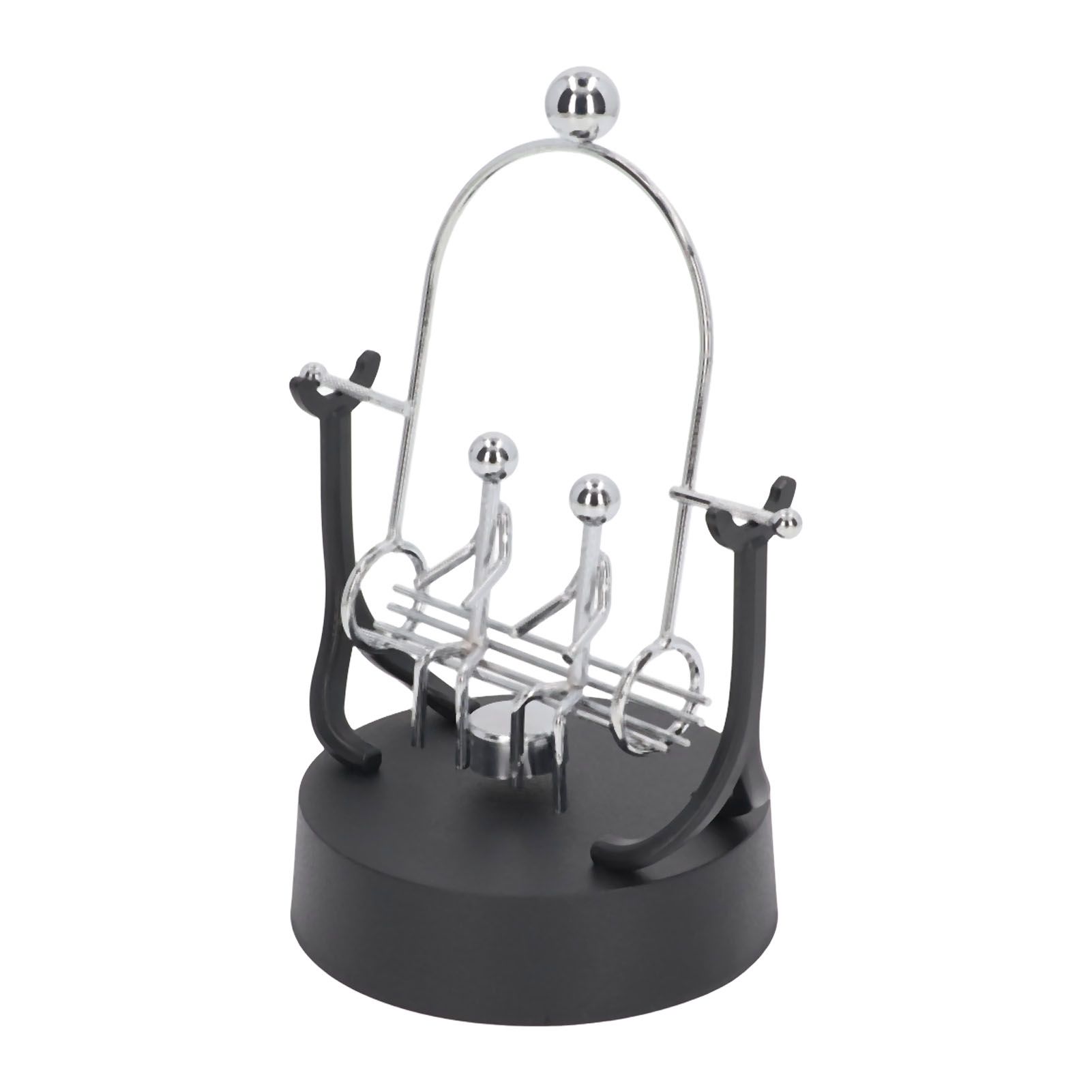Perpetual Motion Machine Couples Swing Shape Iron Art Electroplating Perpetual view 3