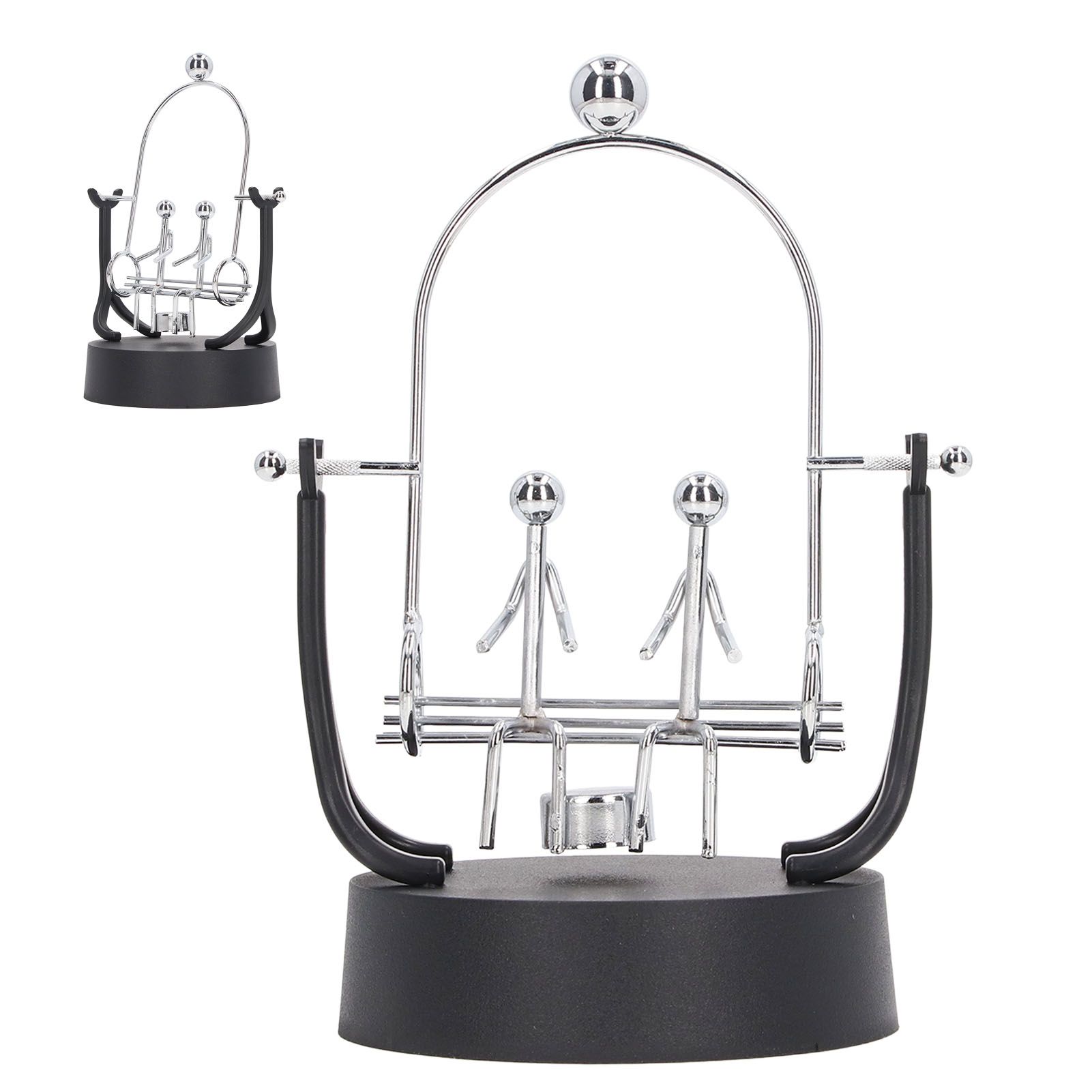 Perpetual Motion Machine Couples Swing Shape Iron Art Electroplating Perpetual view 7