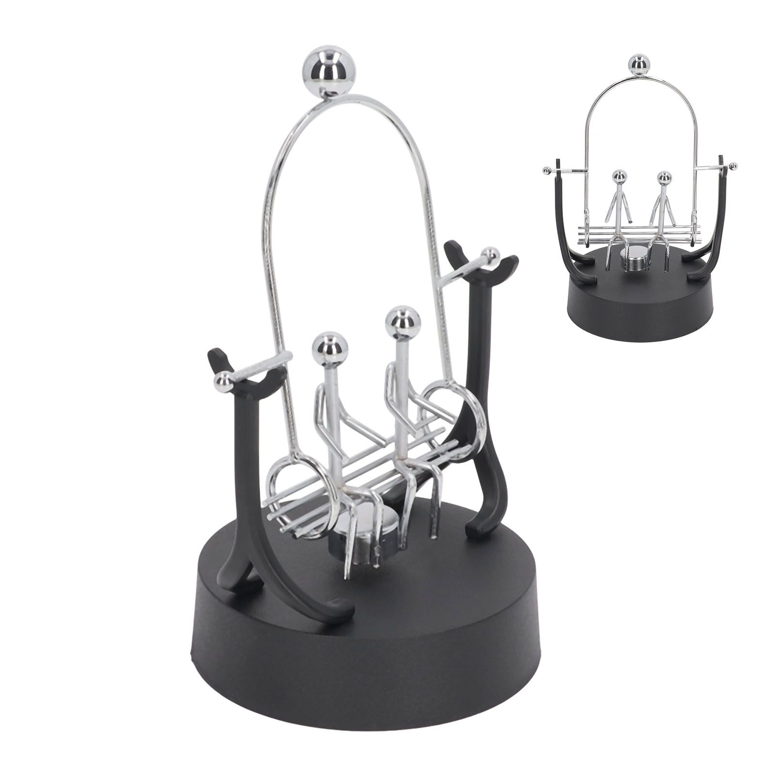 Perpetual Motion Machine Couples Swing Shape Iron Art Electroplating Perpetual view 8