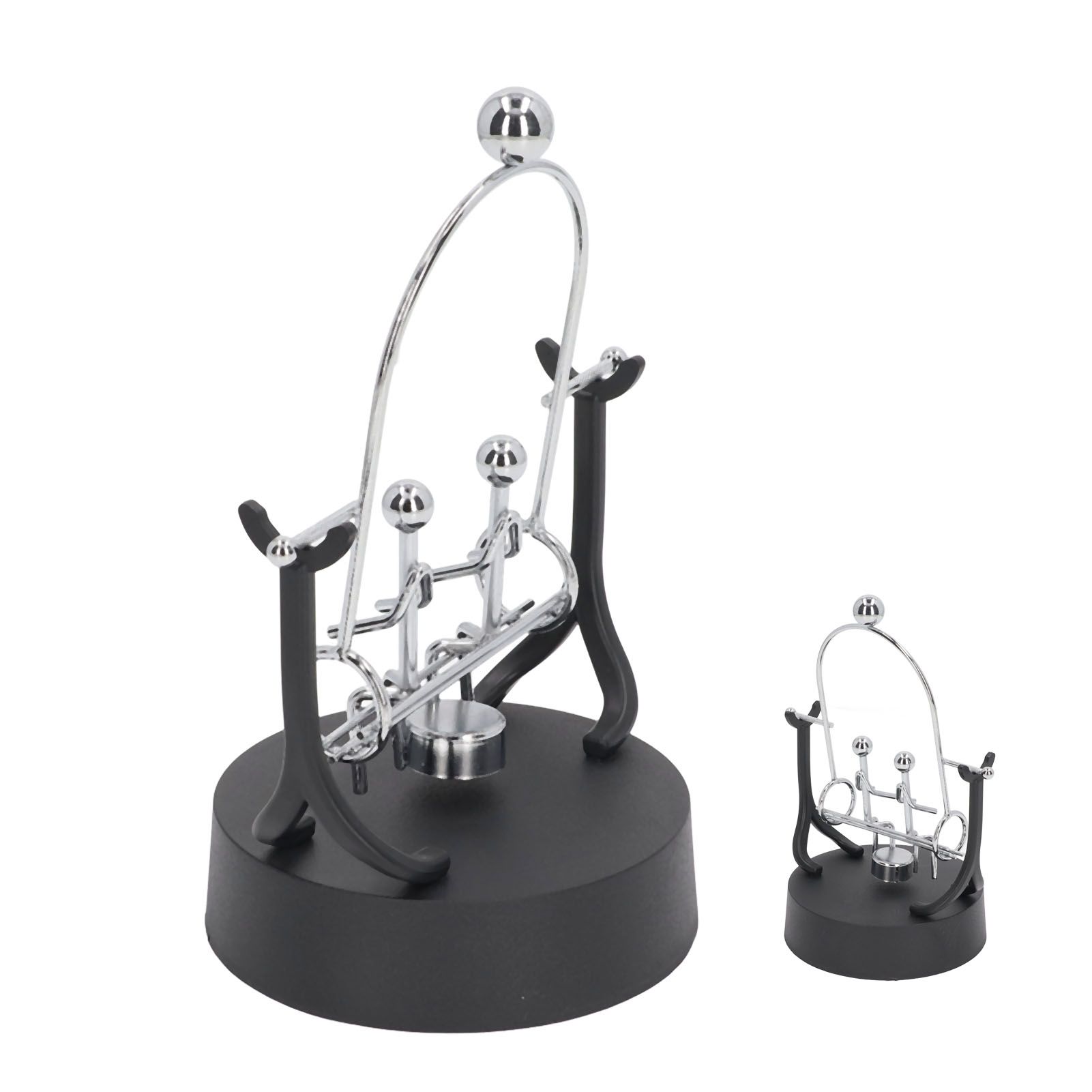 Perpetual Motion Machine Couples Swing Shape Iron Art Electroplating Perpetual view 9