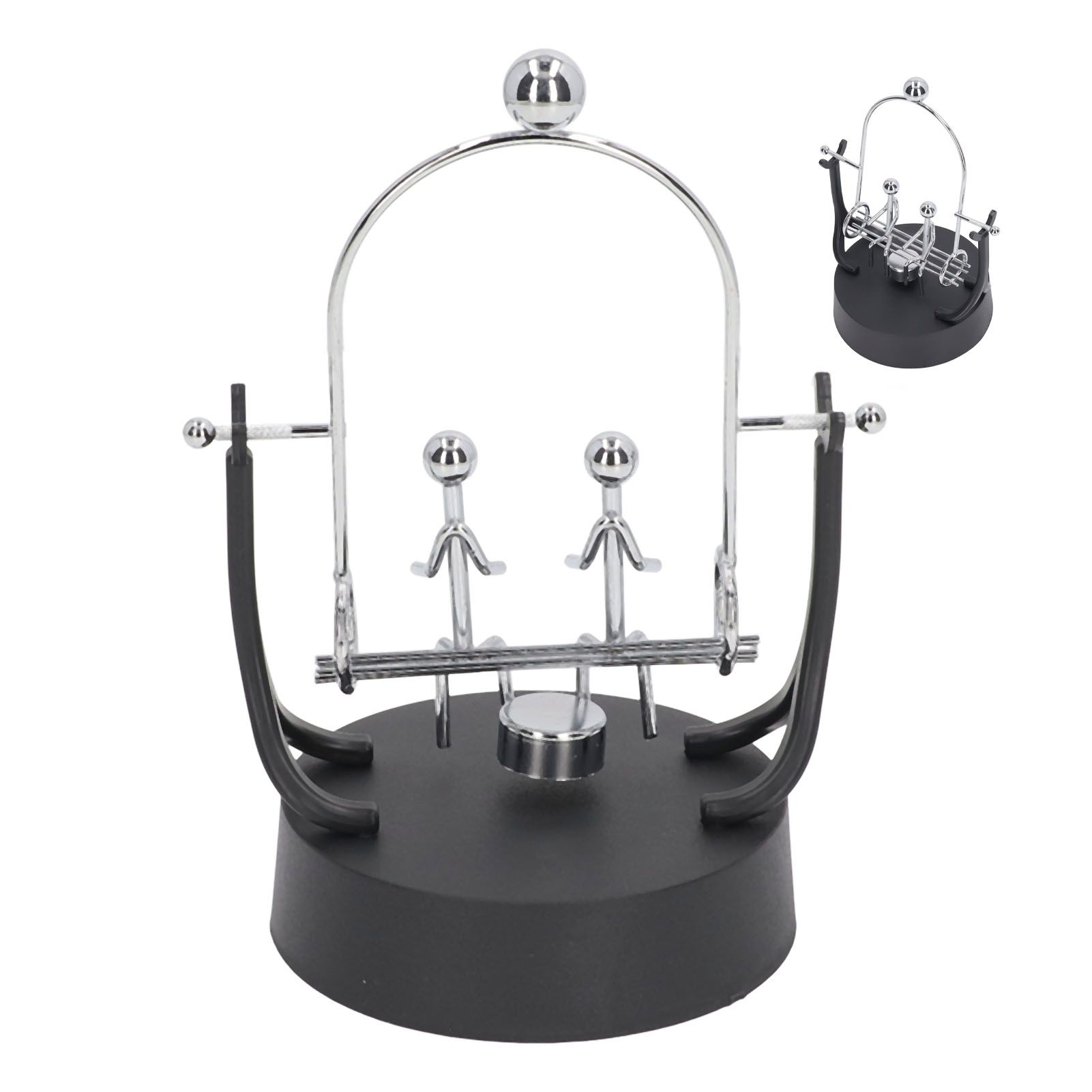 Perpetual Motion Machine Couples Swing Shape Iron Art Electroplating Perpetual view 10