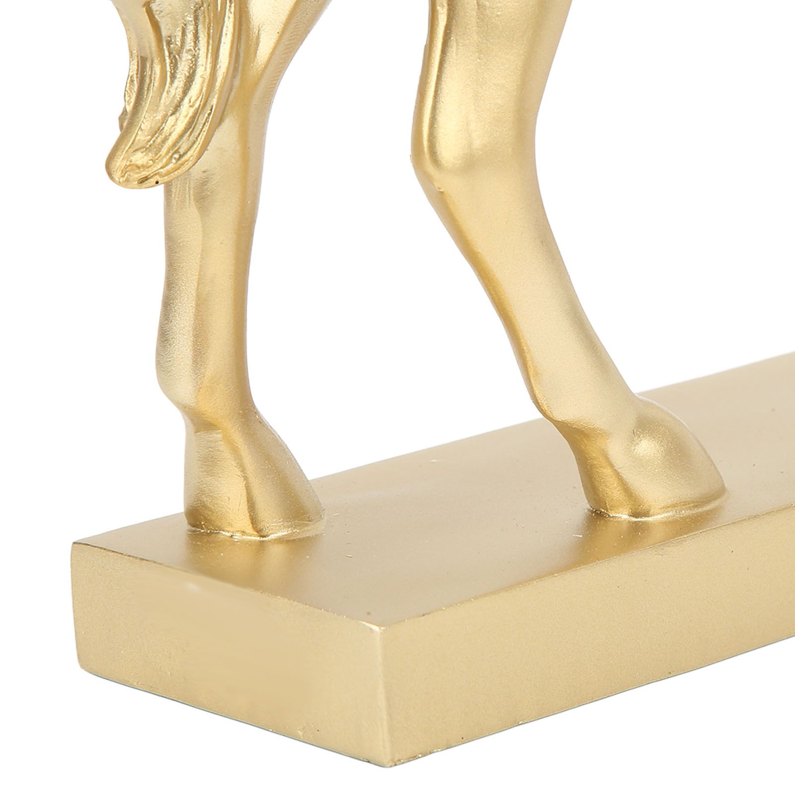 Golden Horse Decor Animal Art Horse Figurine and Statue Ornament for Home Office view 13