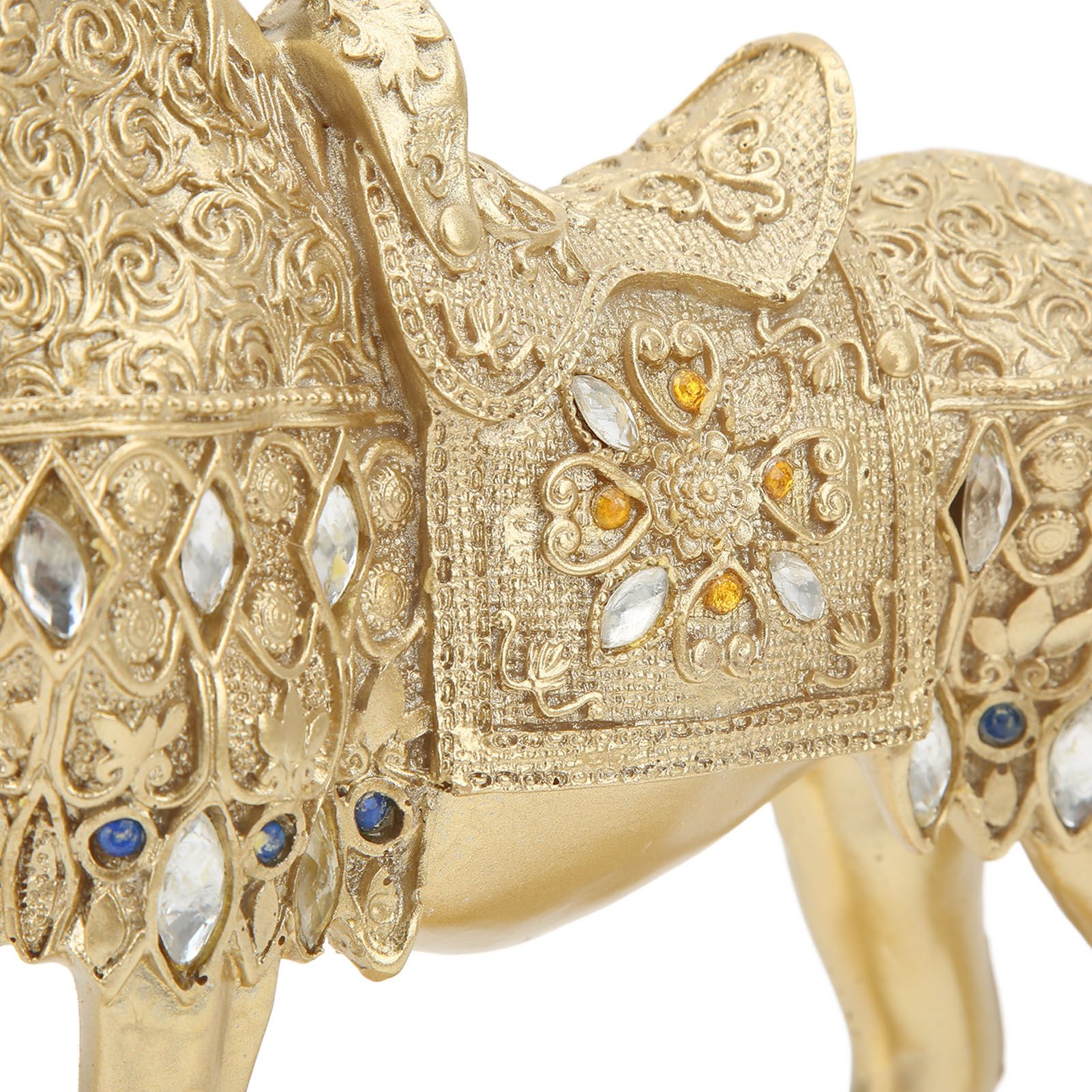 Golden Horse Decor Animal Art Horse Figurine and Statue Ornament for Home Office view 14