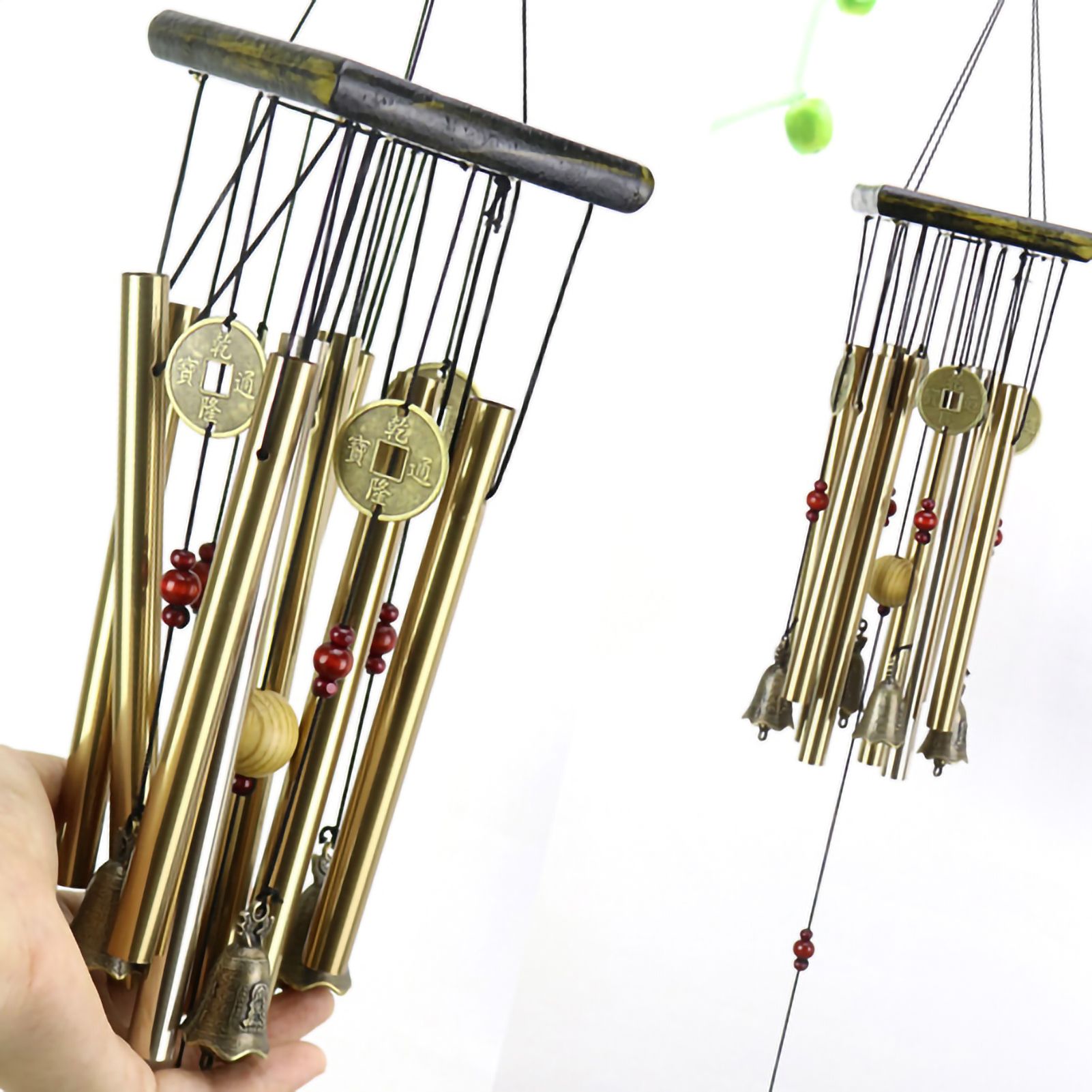 Wind Chime Multi Aluminum Pipe Wooden Decorative Wind Chime Gift for Cabin view 4