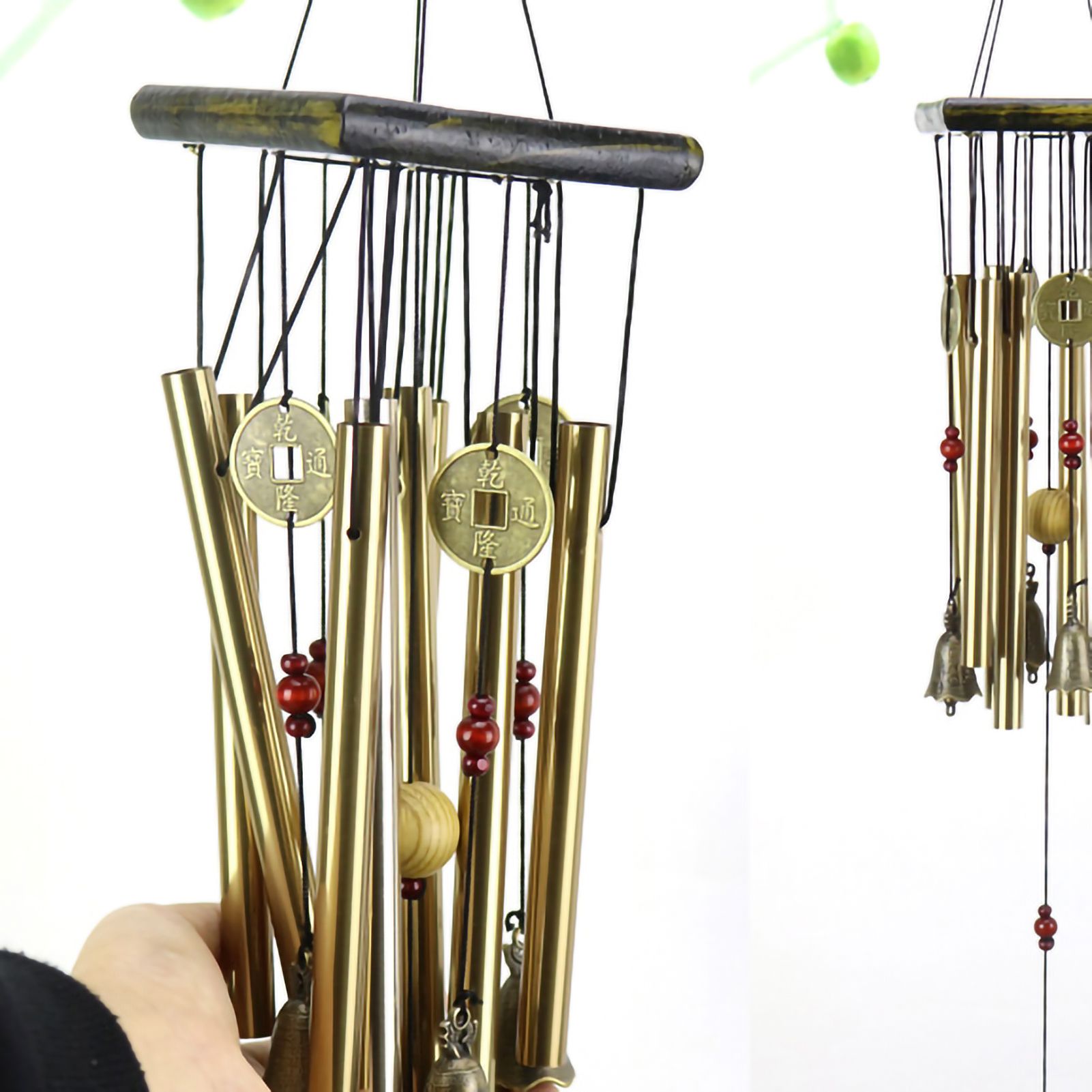 Wind Chime Multi Aluminum Pipe Wooden Decorative Wind Chime Gift for Cabin view 5