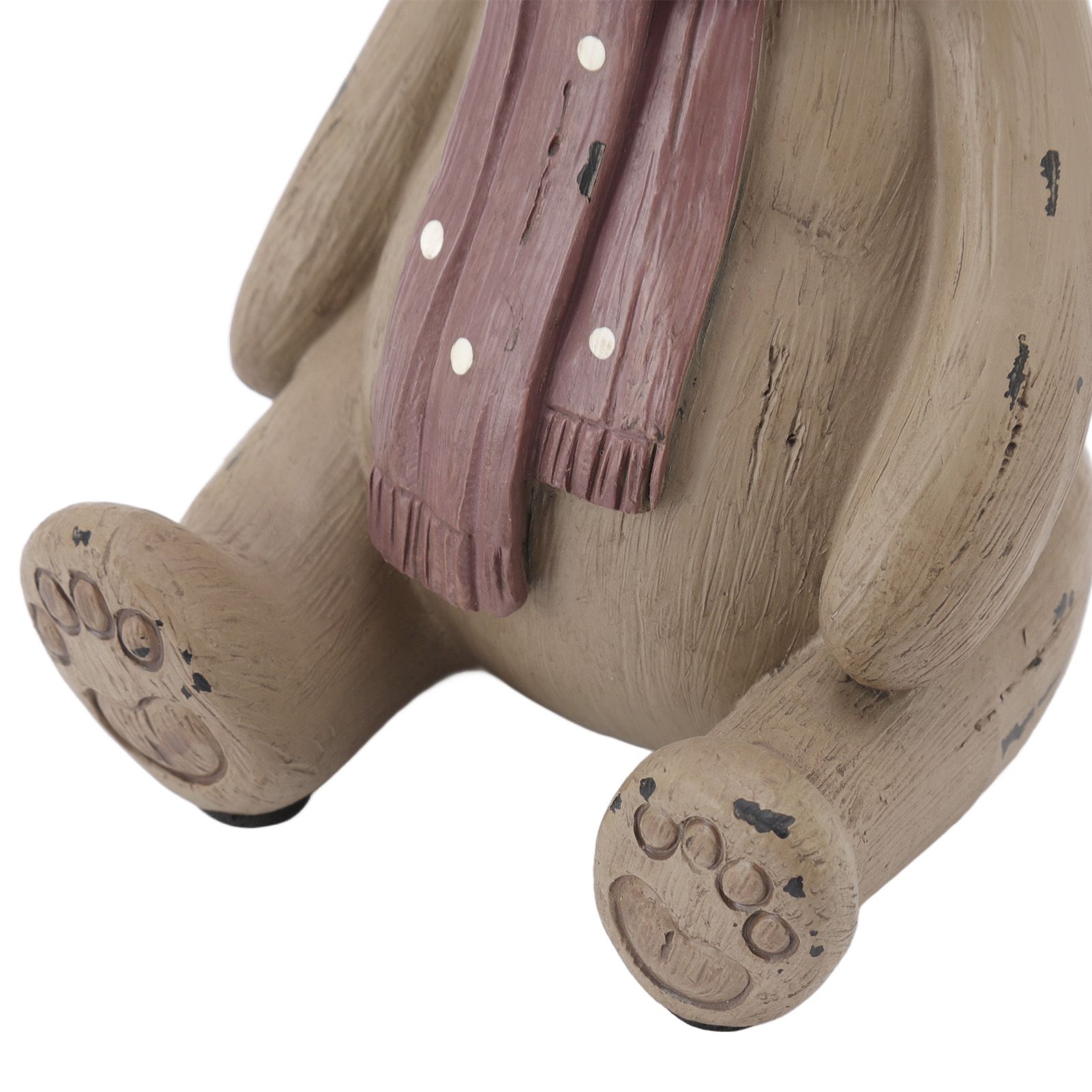 Scarf Bear Ornament Exquisite Workmanship Resin Bear Statue with Antislip Soft view 14