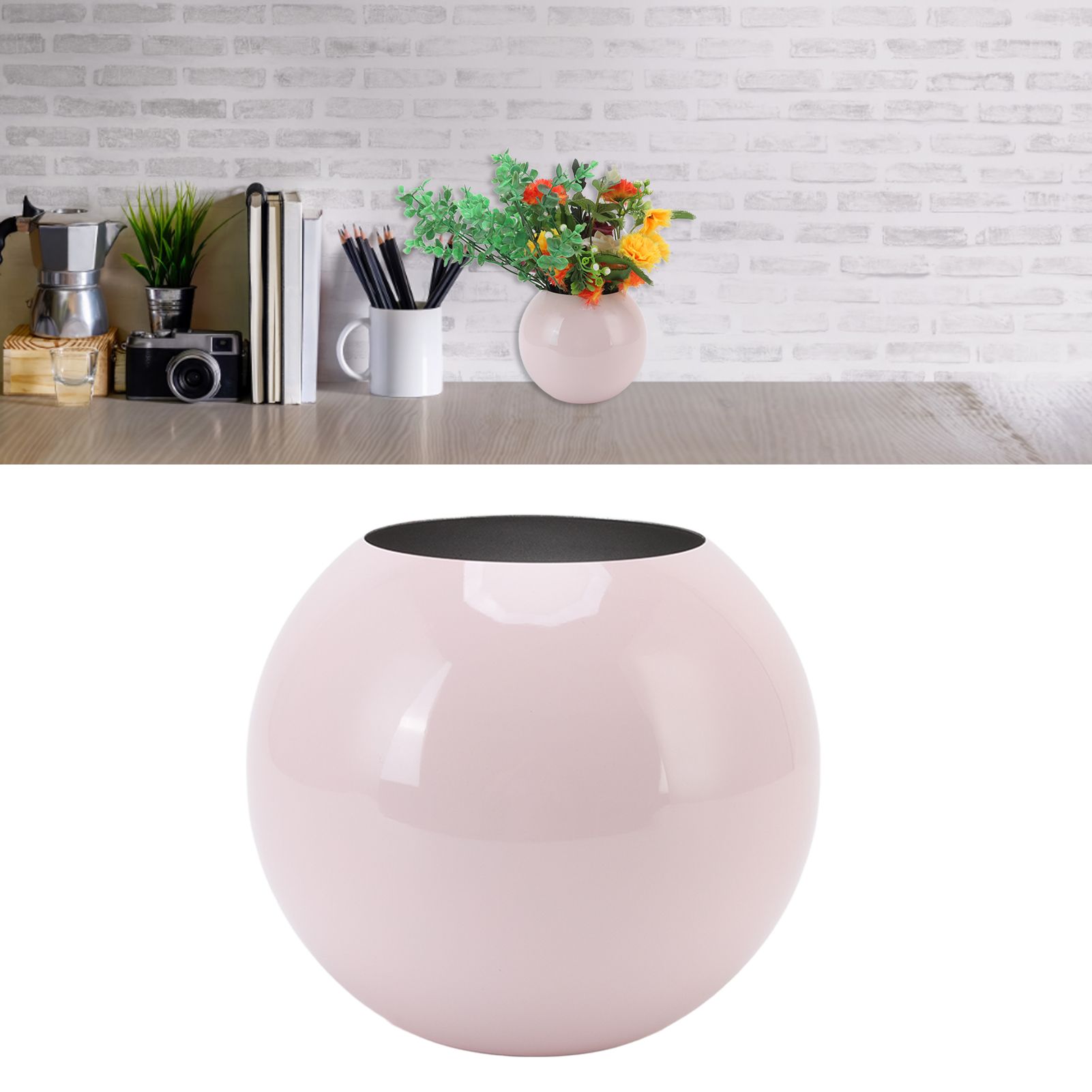 Round Vase Nordic Style Modern Stainless Steel Small Flower Vase Ornament view 11