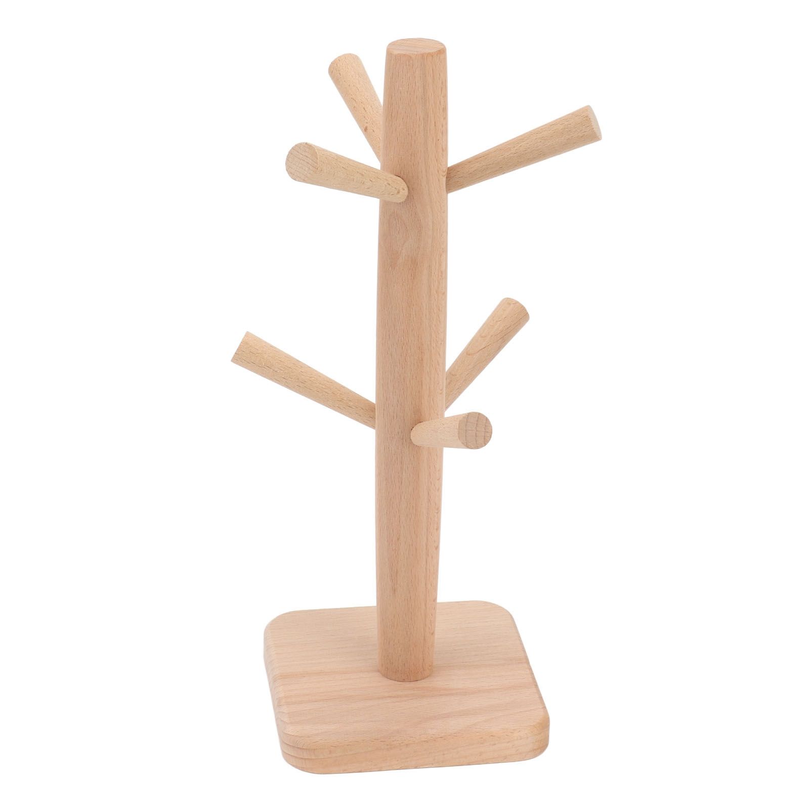 Coffee Cup Holder Beech Furrow Design in Bulk Mug Tree Cup Storage Rack for view 3
