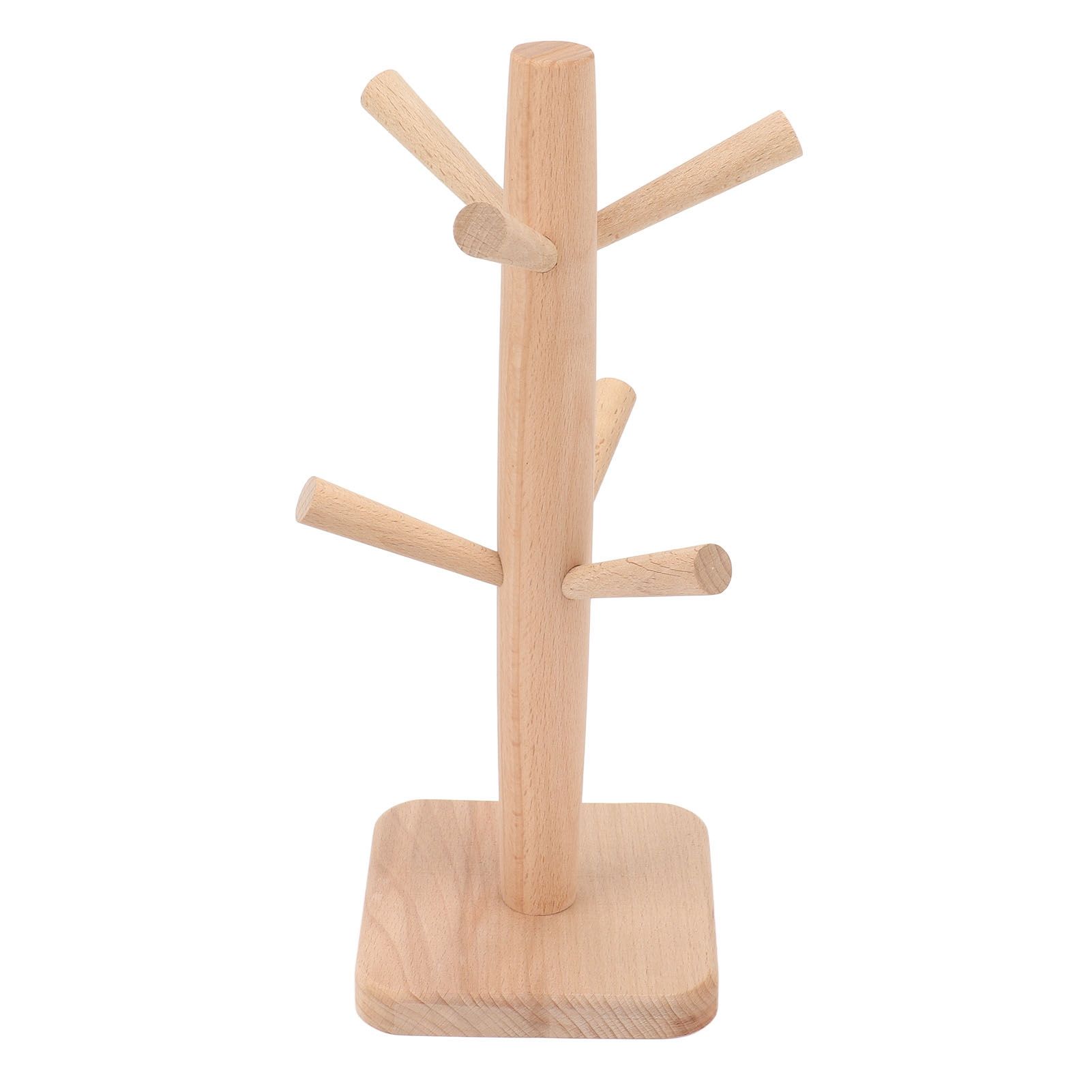 Coffee Cup Holder Beech Furrow Design in Bulk Mug Tree Cup Storage Rack for view 6