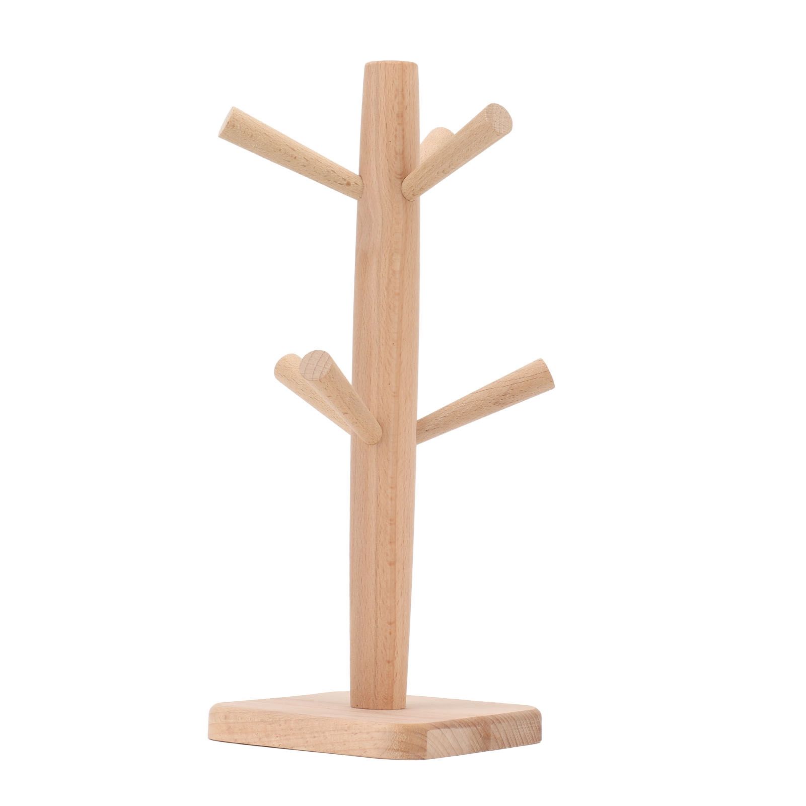 Coffee Cup Holder Beech Furrow Design in Bulk Mug Tree Cup Storage Rack for view 7