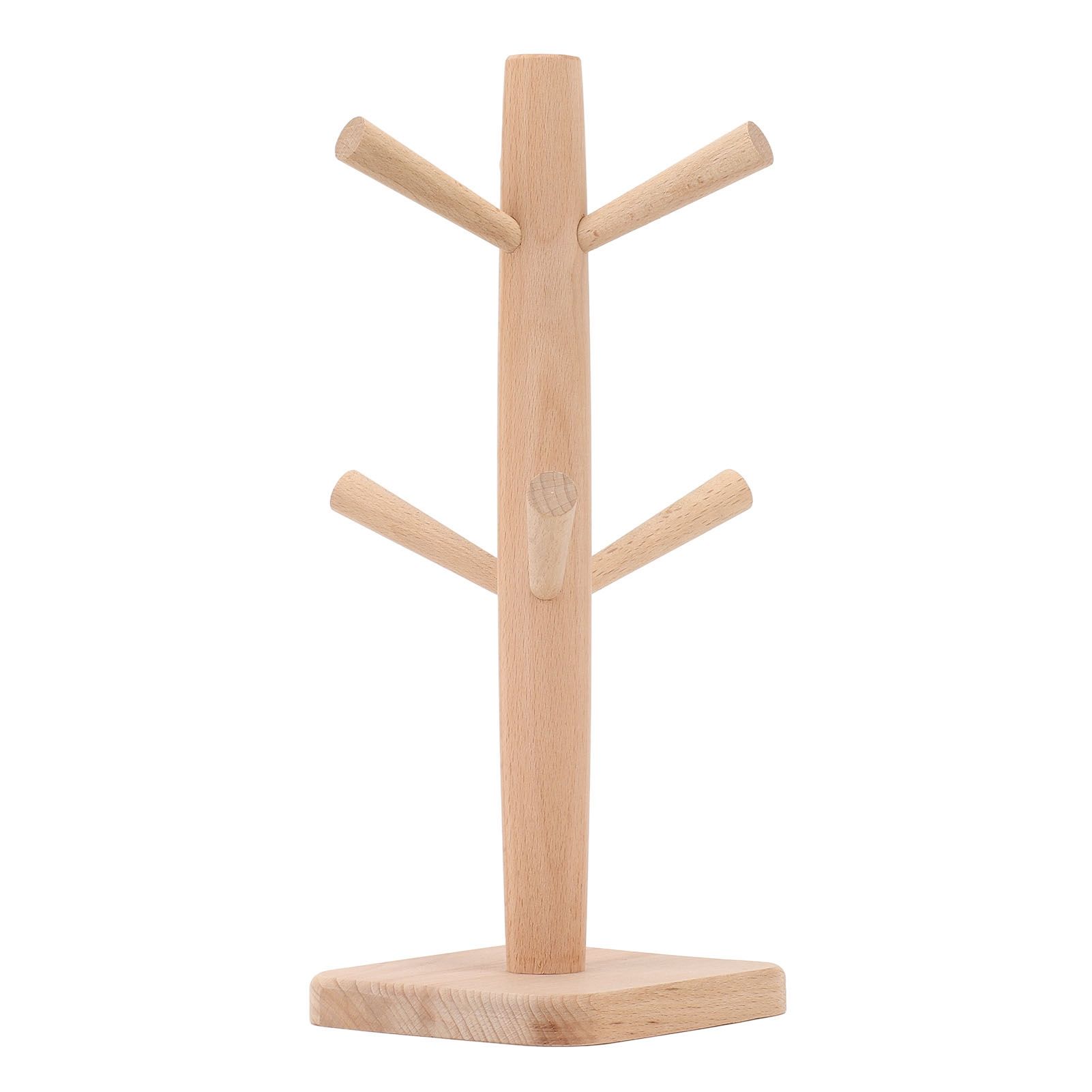 Coffee Cup Holder Beech Furrow Design in Bulk Mug Tree Cup Storage Rack for view 8