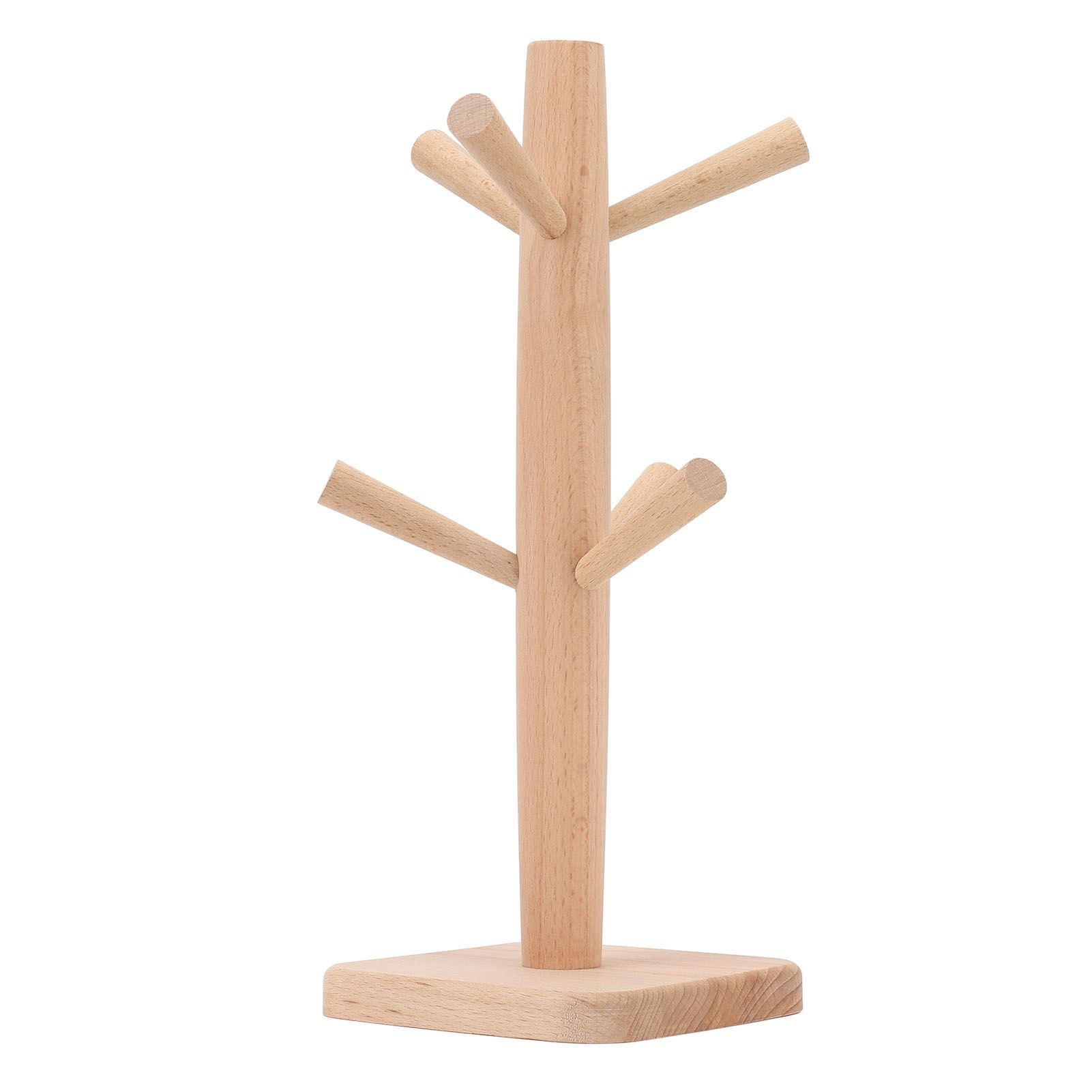 Coffee Cup Holder Beech Furrow Design in Bulk Mug Tree Cup Storage Rack for view 9