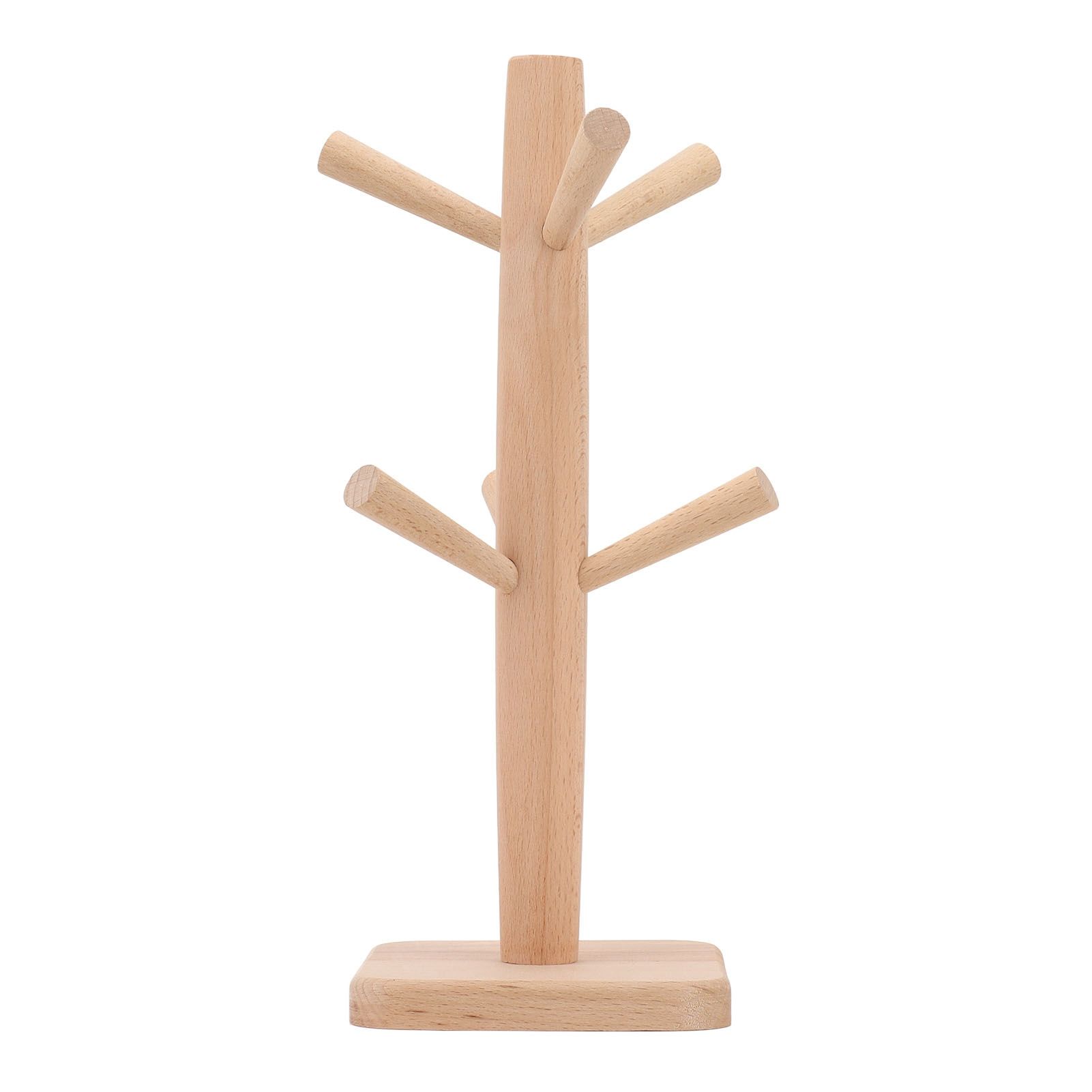 Coffee Cup Holder Beech Furrow Design in Bulk Mug Tree Cup Storage Rack for view 10