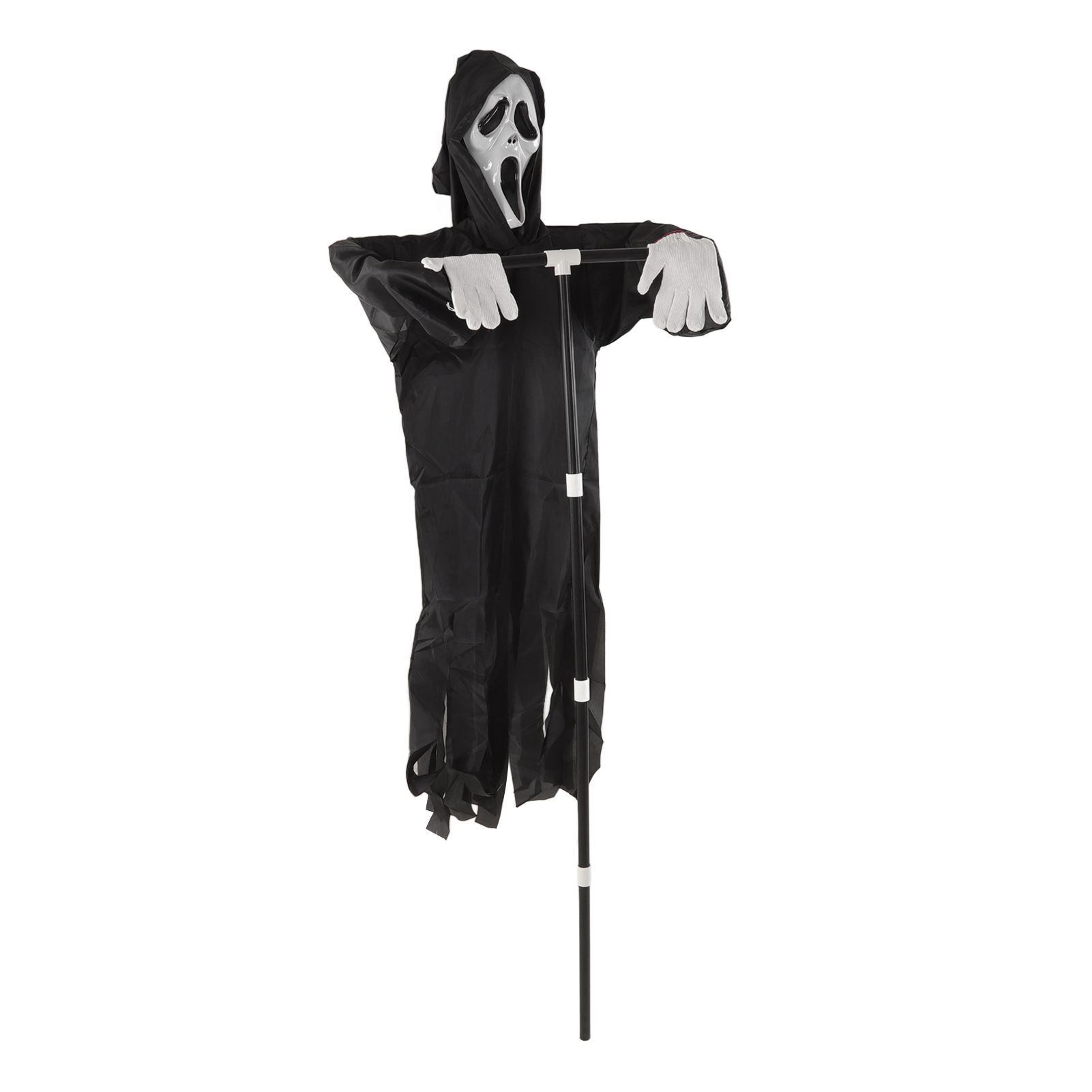 Scream Scarecrow Polyester PVC with Detachable Pole Garden Ghostface view 4