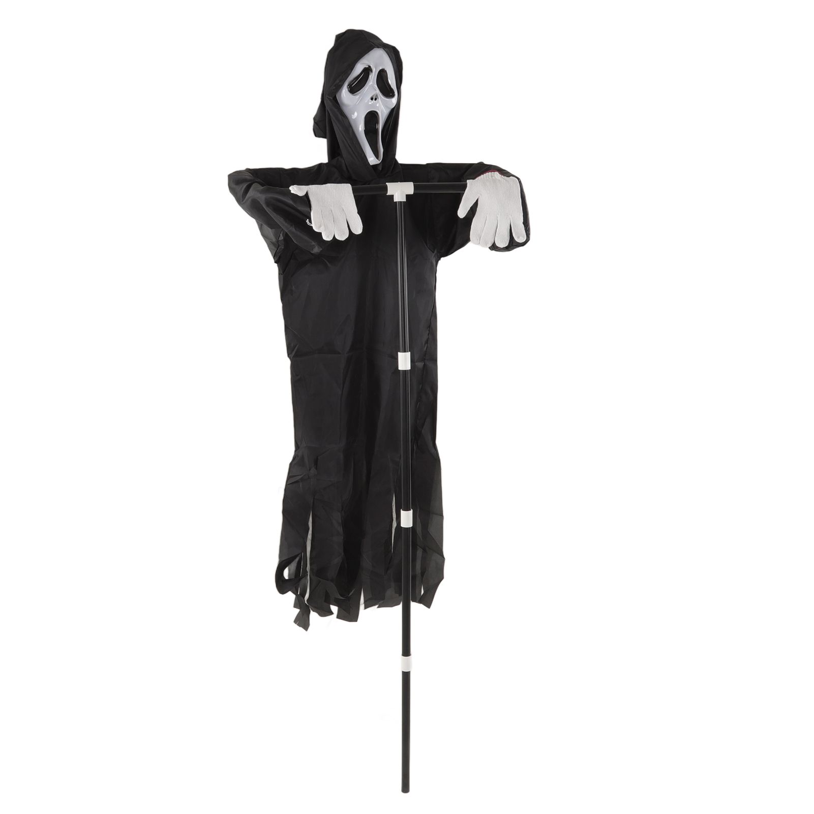 Scream Scarecrow Polyester PVC with Detachable Pole Garden Ghostface view 9