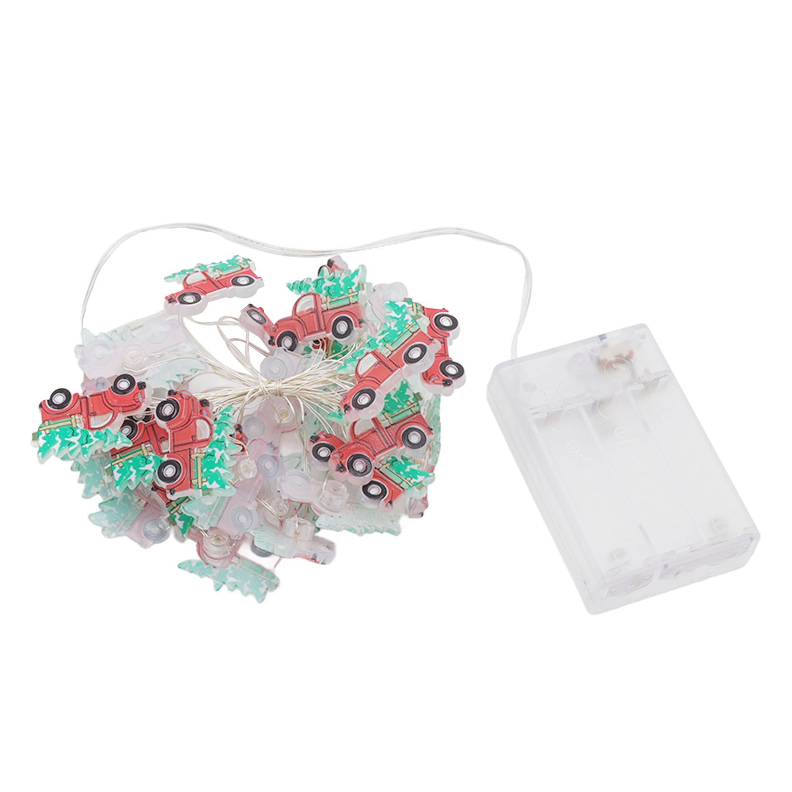 Christmas Tree Farmhouse Truck String Lights Lightweight Christmas Red Truck view 2