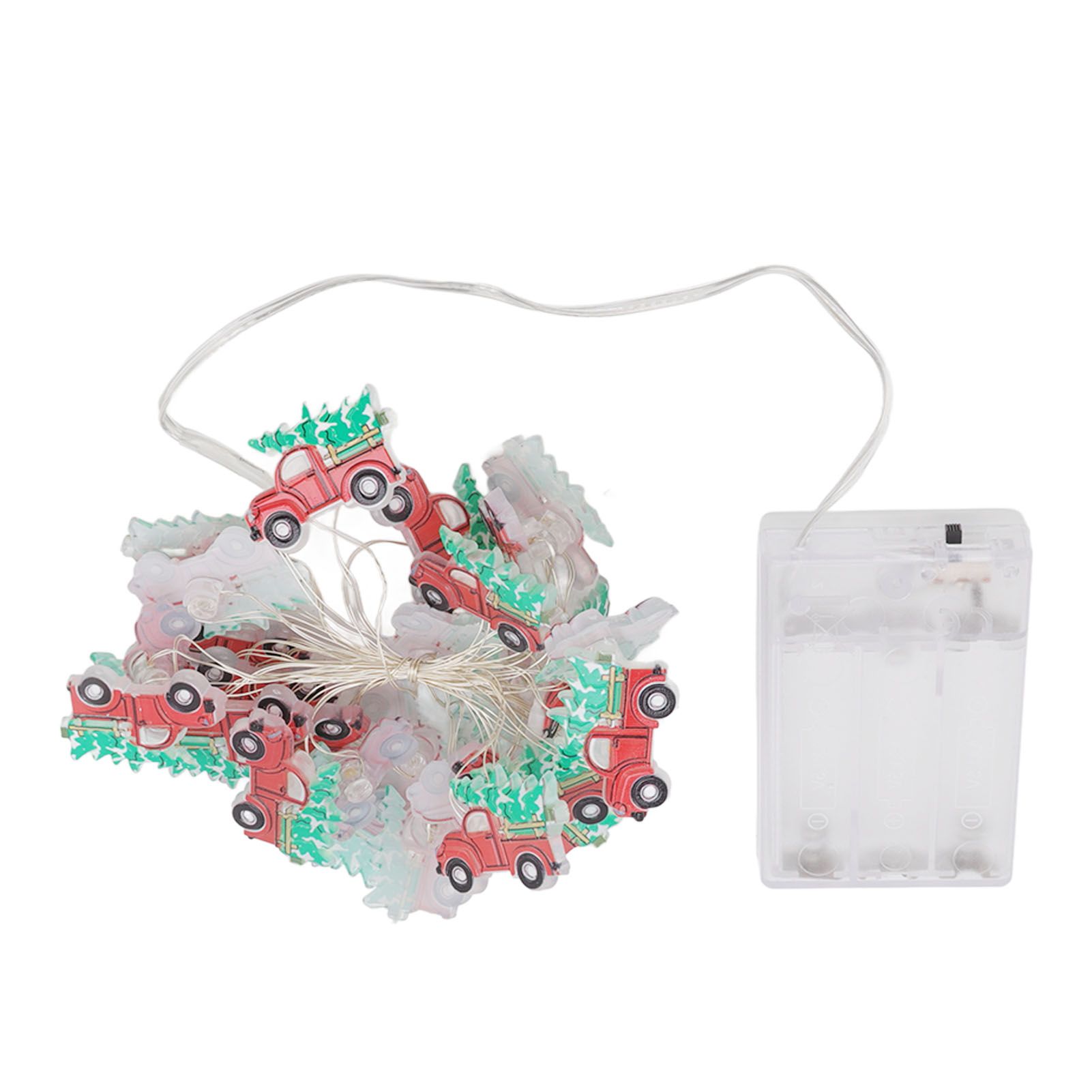 Christmas Tree Farmhouse Truck String Lights Lightweight Christmas Red Truck view 9