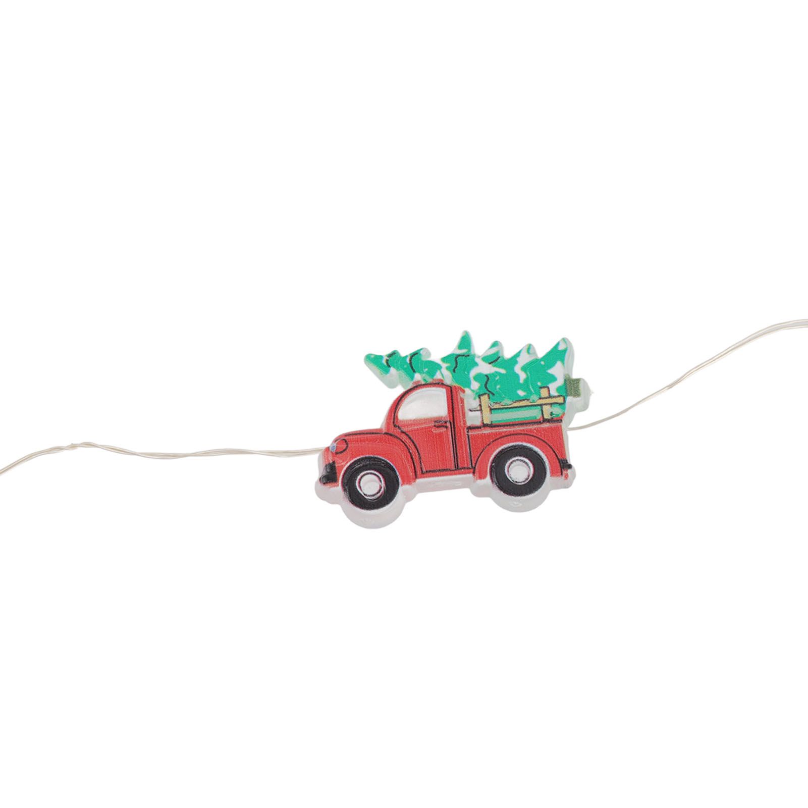 Christmas Tree Farmhouse Truck String Lights Lightweight Christmas Red Truck view 14