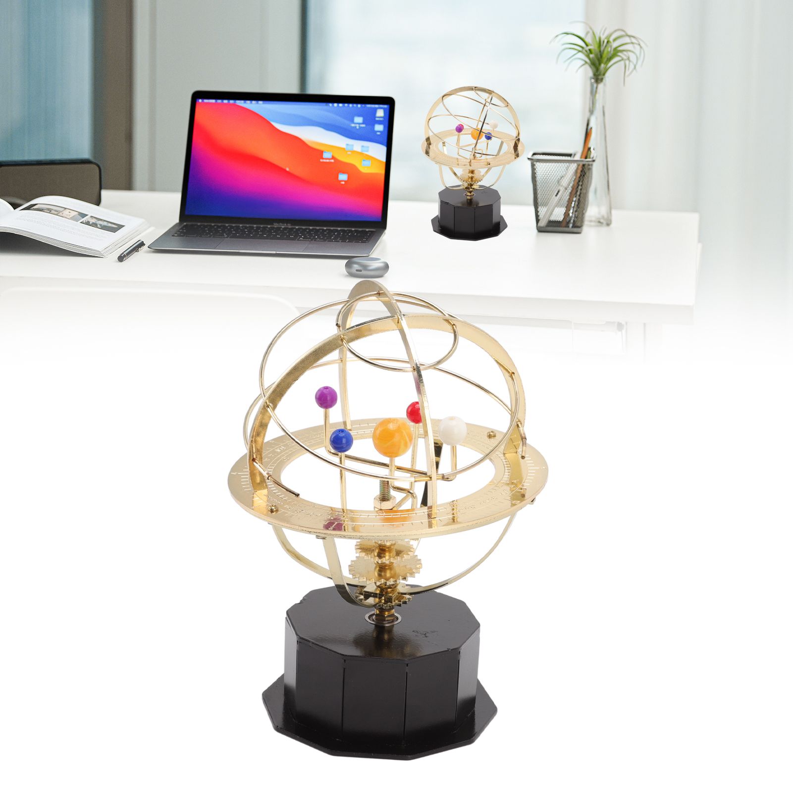 Grand Orrery Model of The Solar System Metal Solar System Model Decoration for view 12