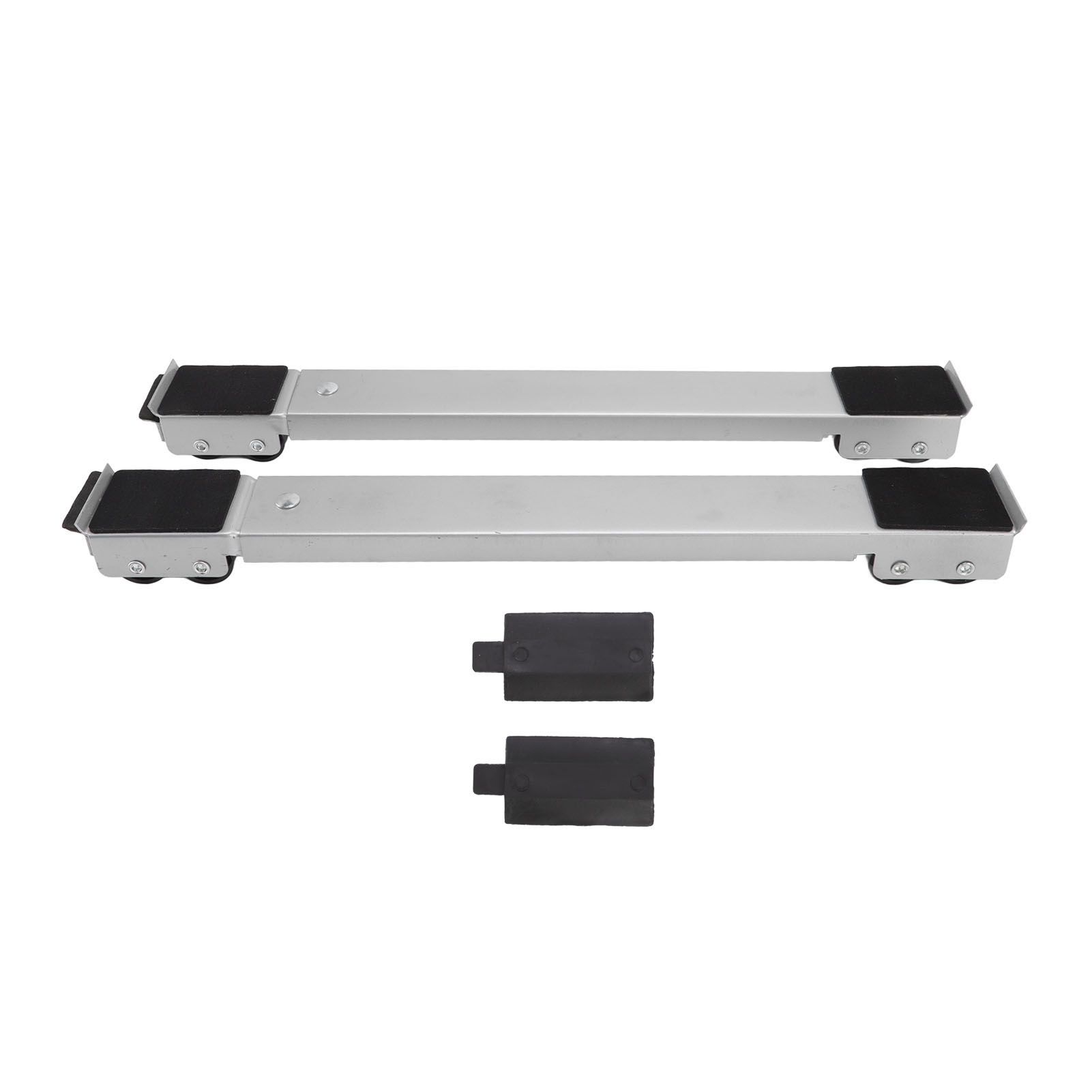 2 Sets Mobile Roller Bracket Furniture Raised Base Moving Wheels for
