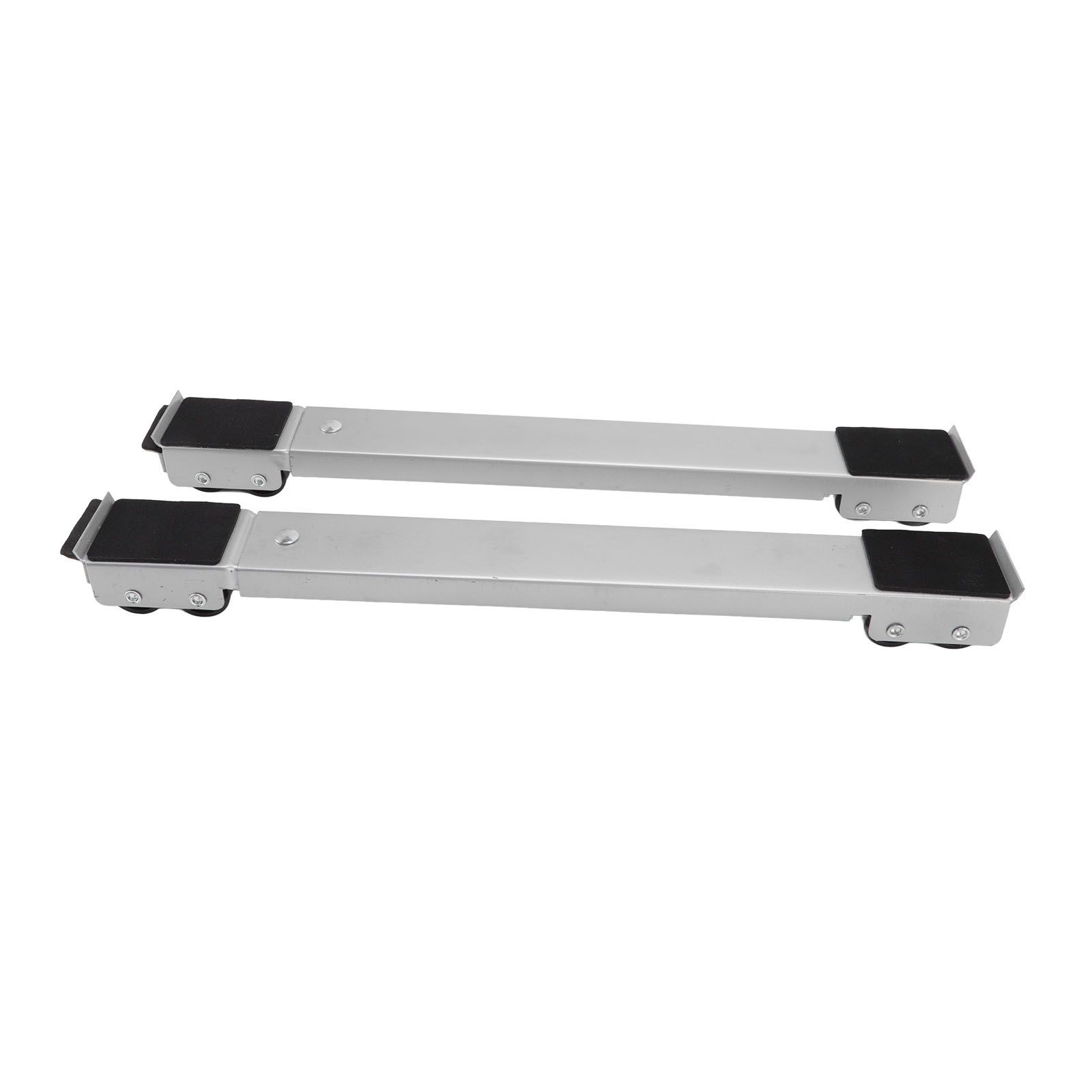 2 Sets Mobile Roller Bracket Furniture Raised Base Moving Wheels for view 5