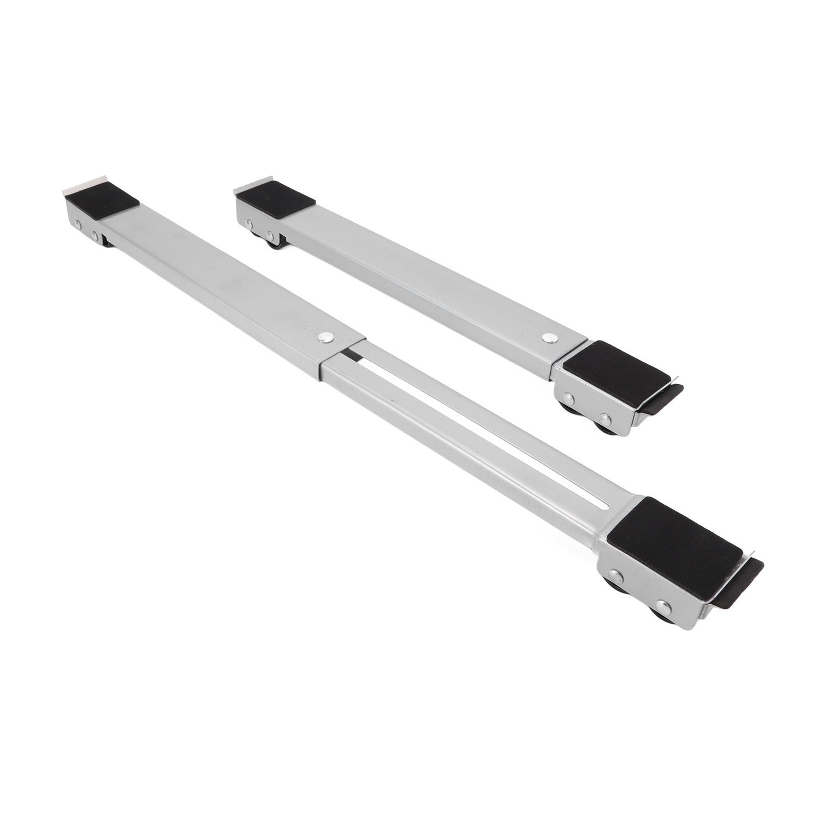 2 Sets Mobile Roller Bracket Furniture Raised Base Moving Wheels for view 7
