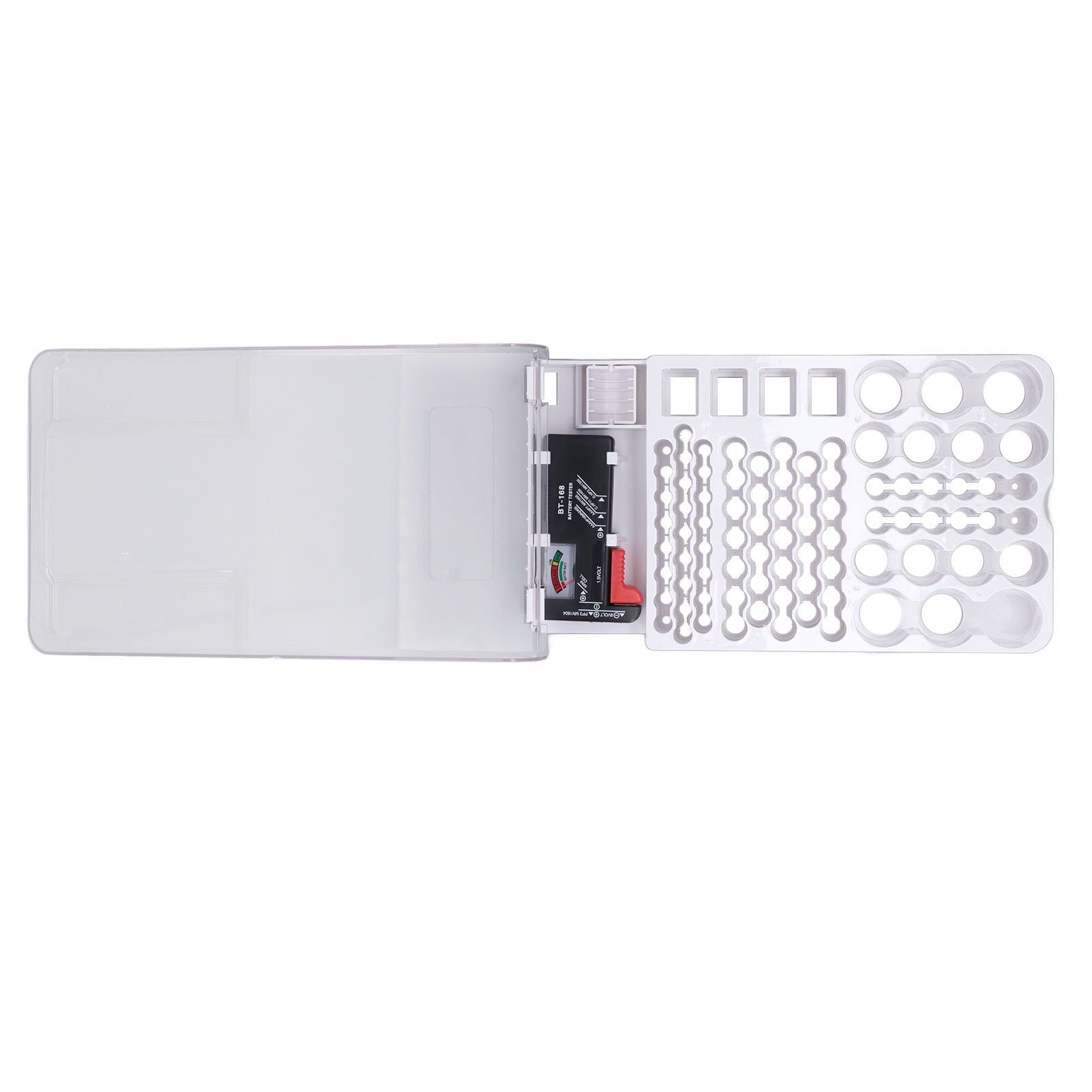 Battery Storage Box Soft Padding Battery Carrying Case with Capacity Test view 4