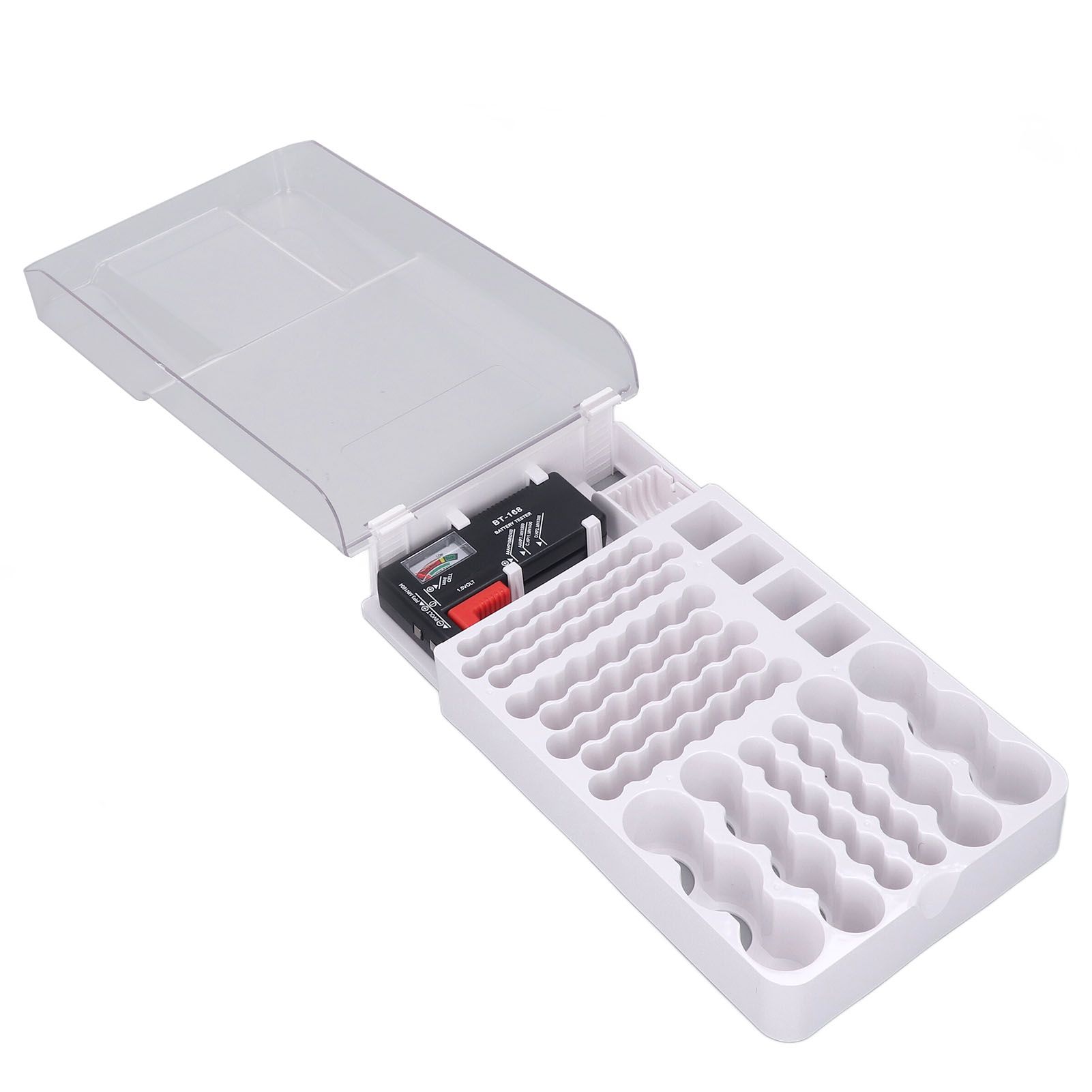 Battery Storage Box Soft Padding Battery Carrying Case with Capacity Test view 6
