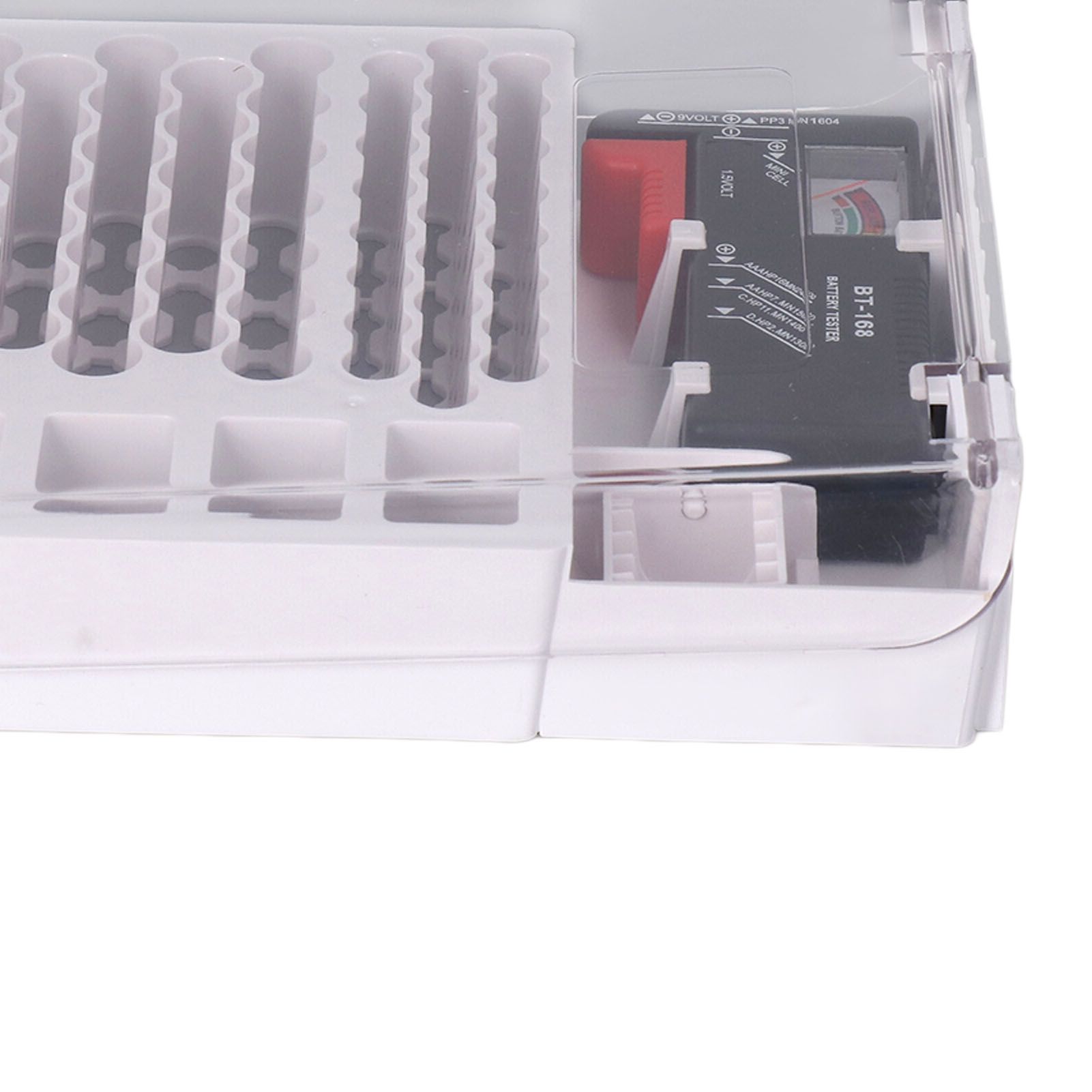 Battery Storage Box Soft Padding Battery Carrying Case with Capacity Test view 14