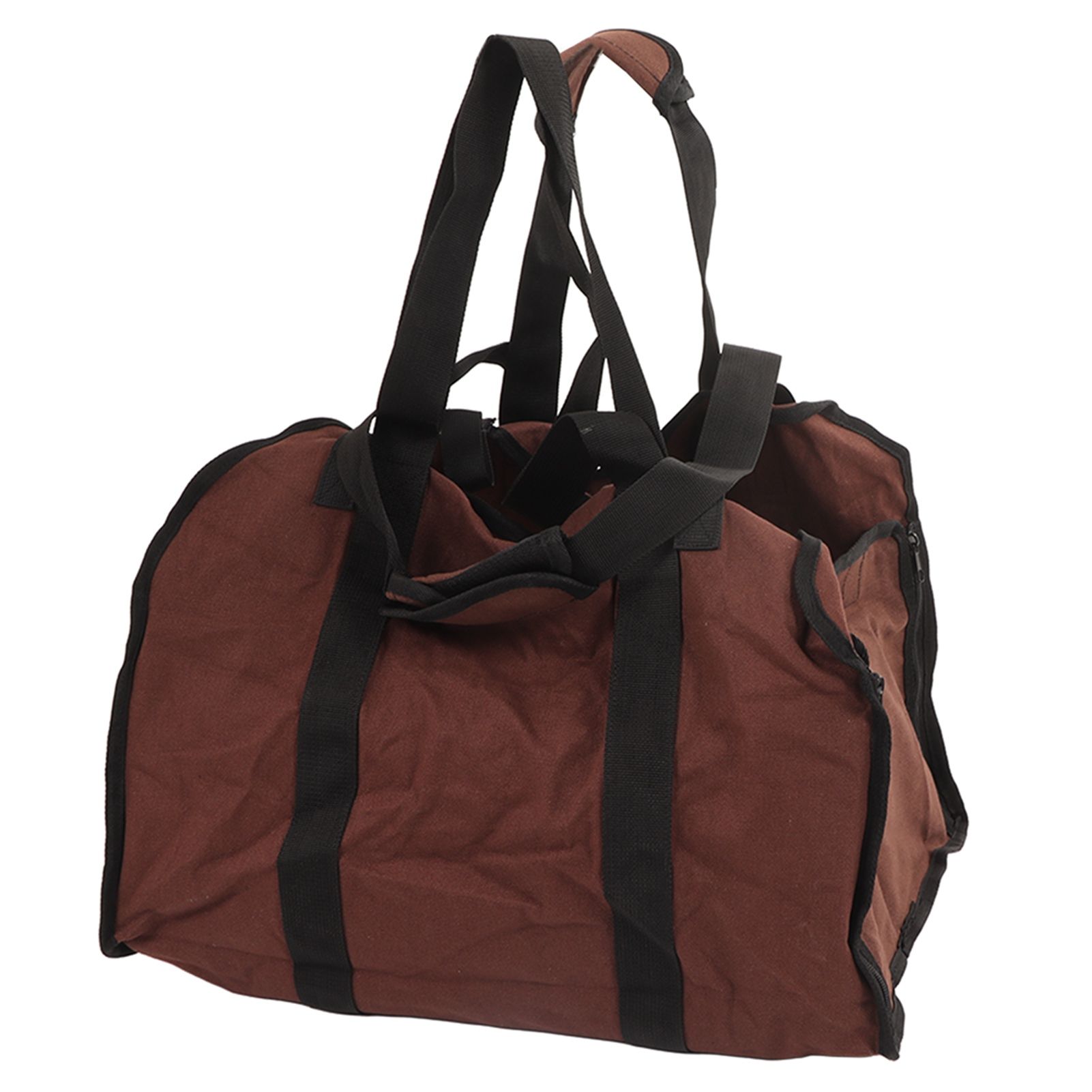 Firewood Bag Large Capacity Heavy Duty Wearable Canvas Outdoor Firewood view 3