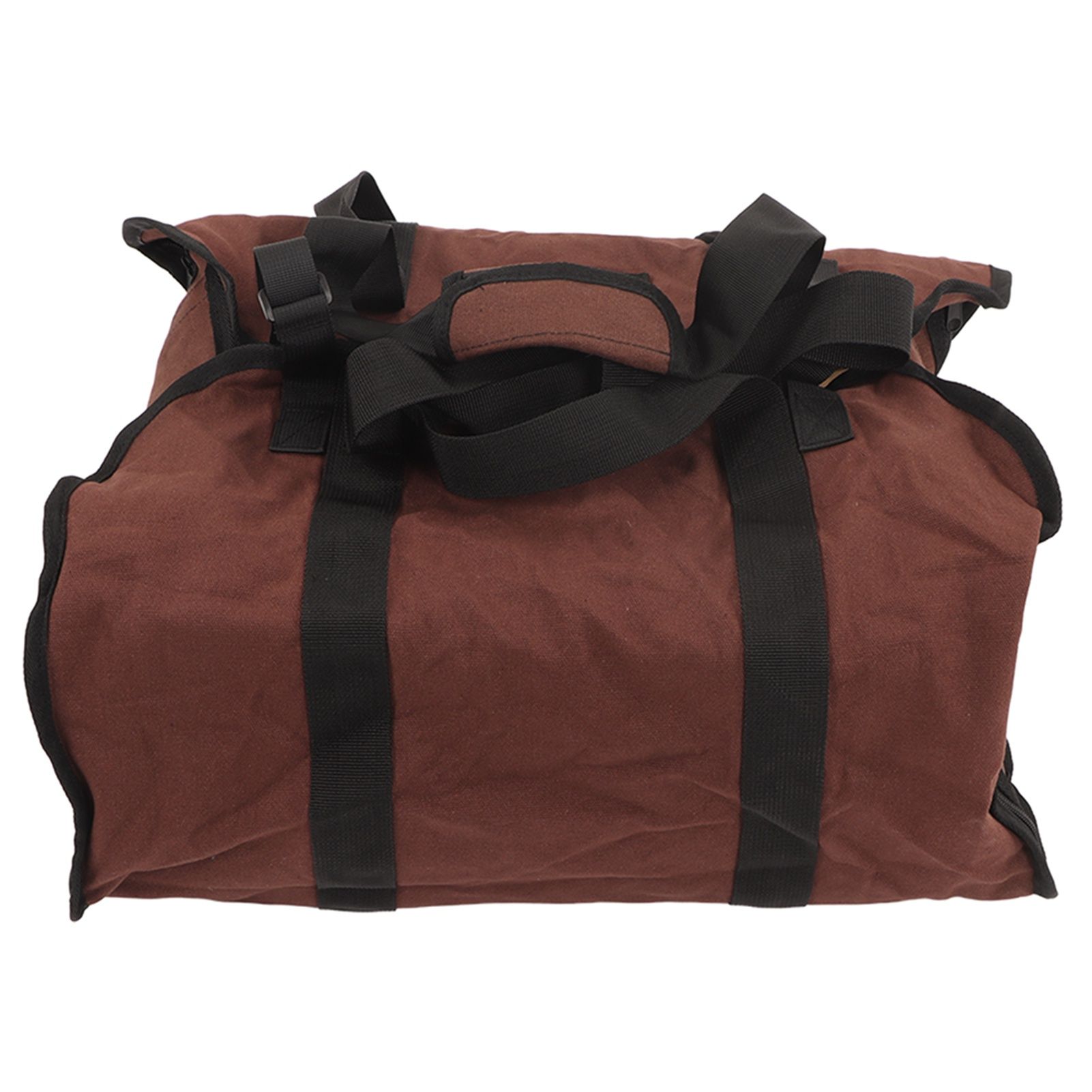 Firewood Bag Large Capacity Heavy Duty Wearable Canvas Outdoor Firewood view 5