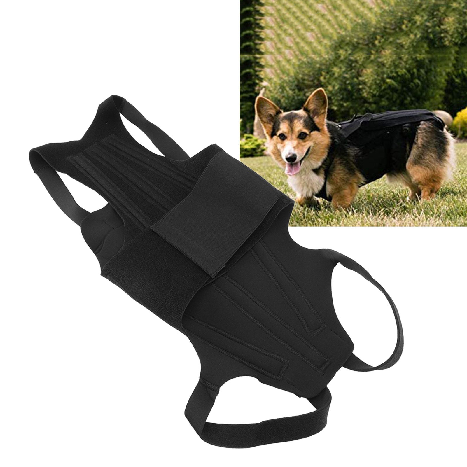 Dog Back Bracer Polyester Strong Rigidity Flexible Back Supporting Vest for view 12