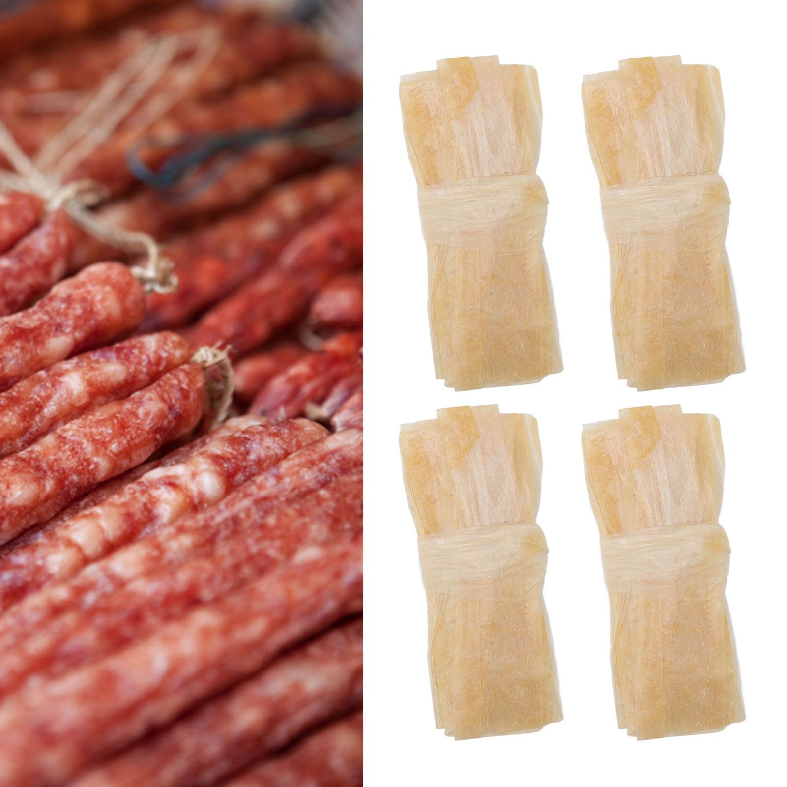 10 Pcs Edible Drying Sheep Sausage Casing for Homemade Sausages Ham 10 Sticks view 11