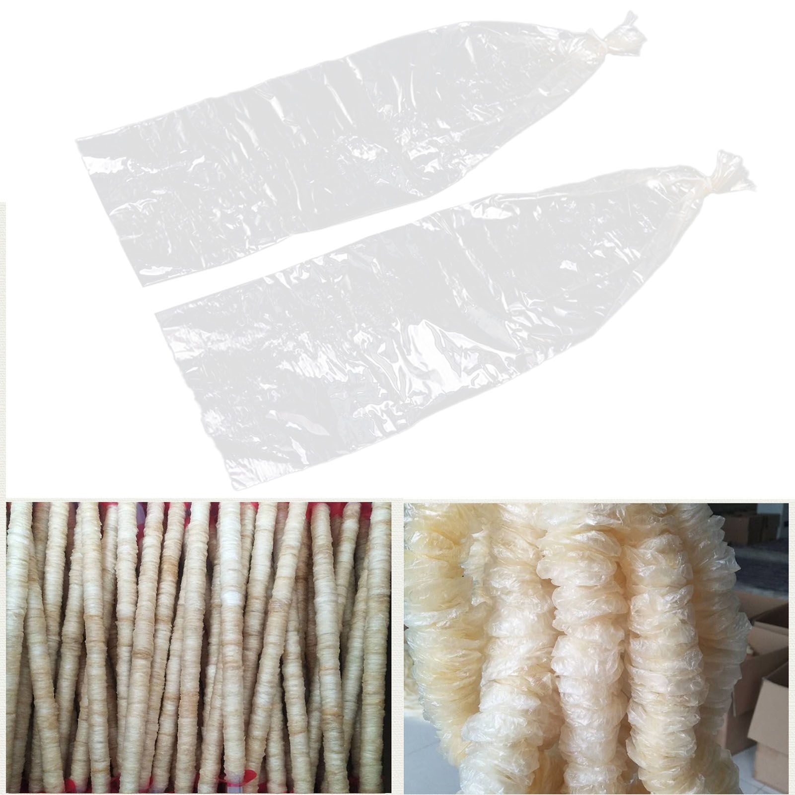 20Pcs Edible Drying Sausage Casing for Flavorous Homemade Sausages Ham Kitchen view 11