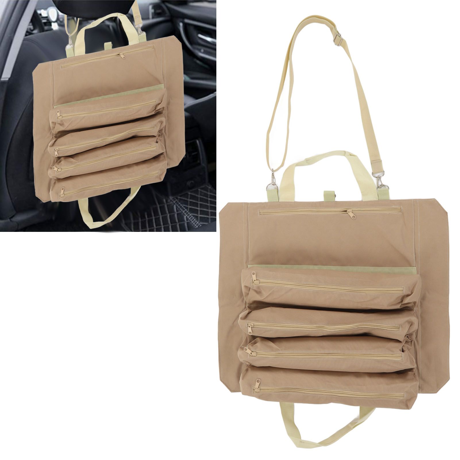 Roll Up Tool Bag Multipurpose Tool Pouch Portable Multi Pocket Hanging view 11
