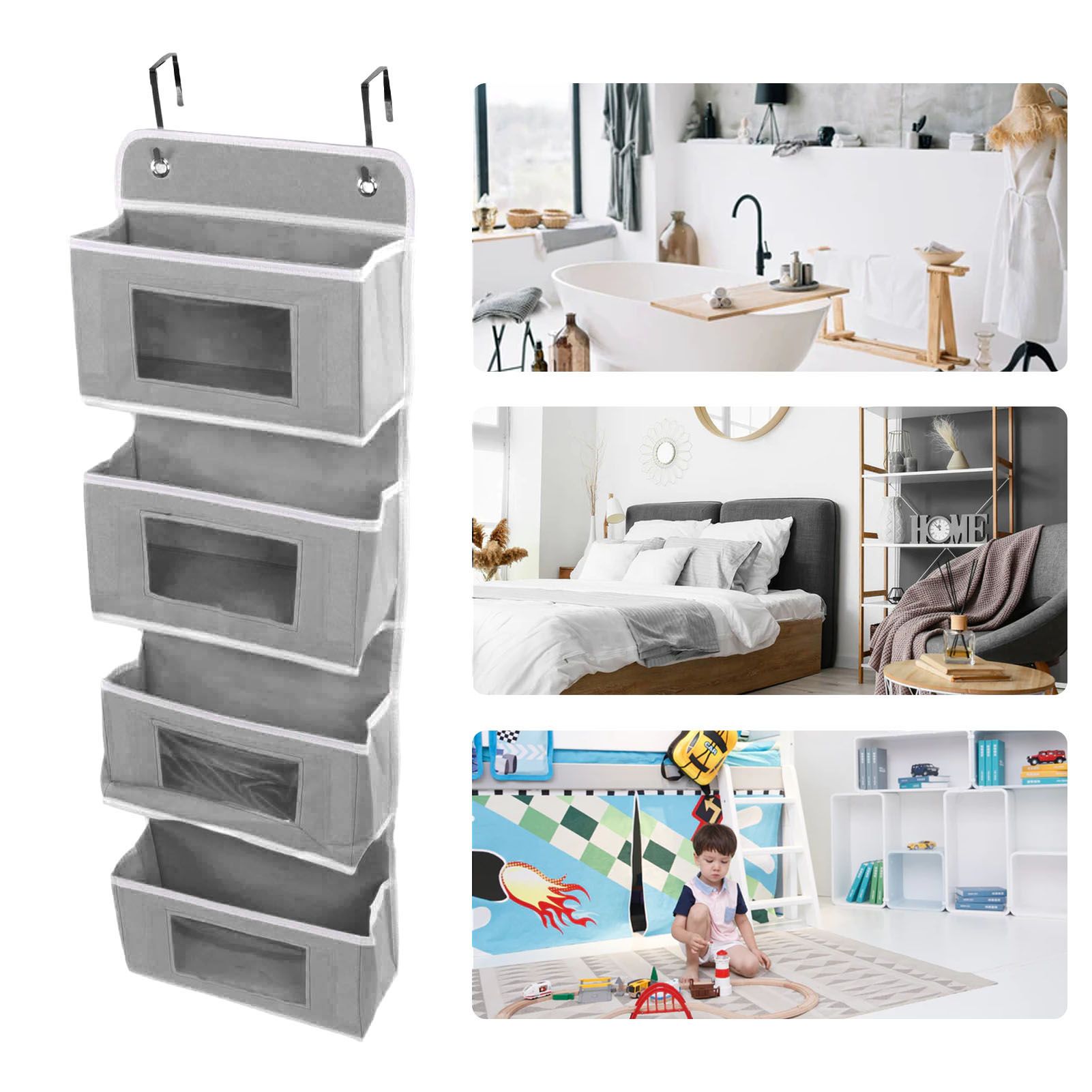 Hanging Closet Organizer Multilayer Strong Load Bearing Capacity Nonwoven Over view 12