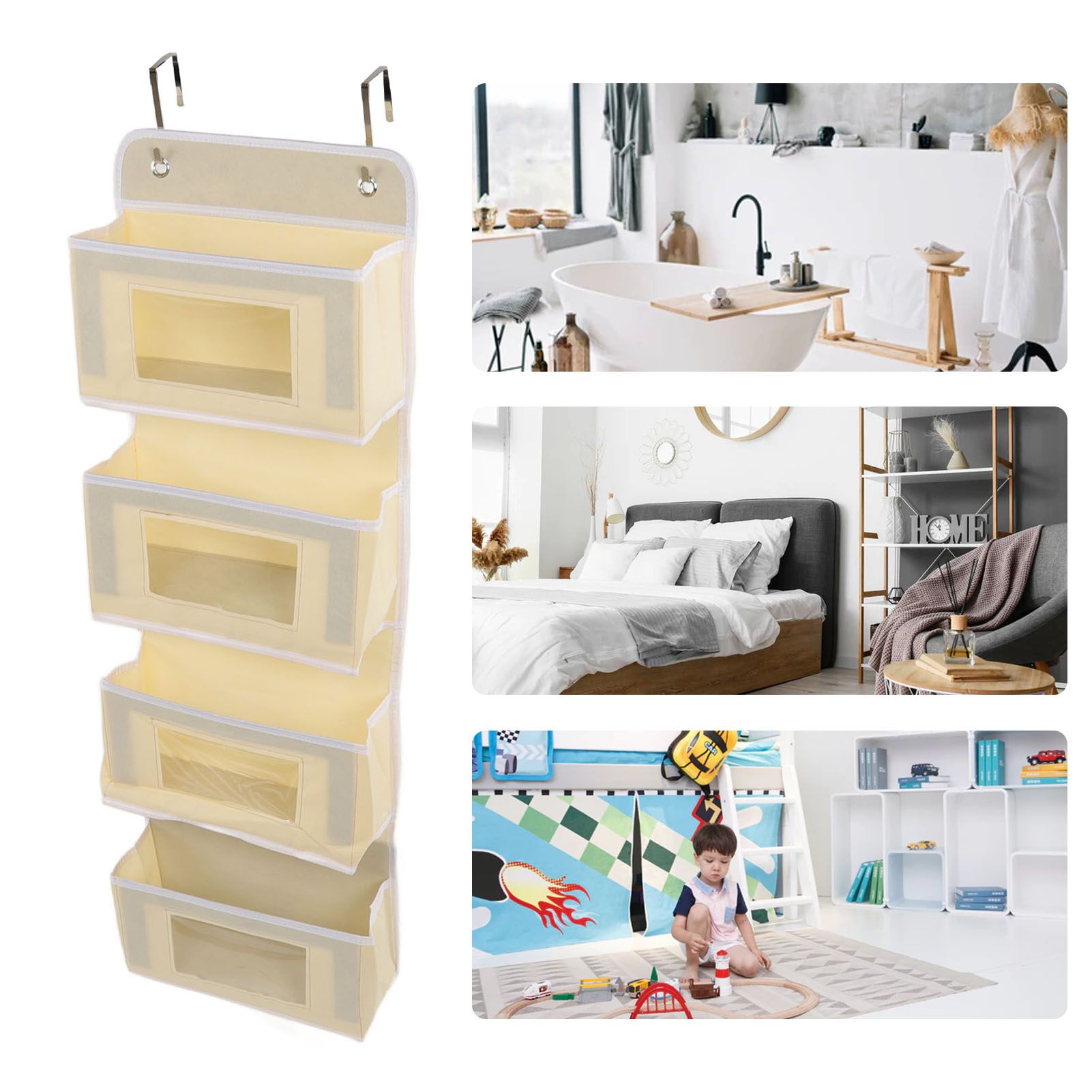 Hanging Closet Organizer Multilayer Strong Load Bearing Capacity Nonwoven Over view 12