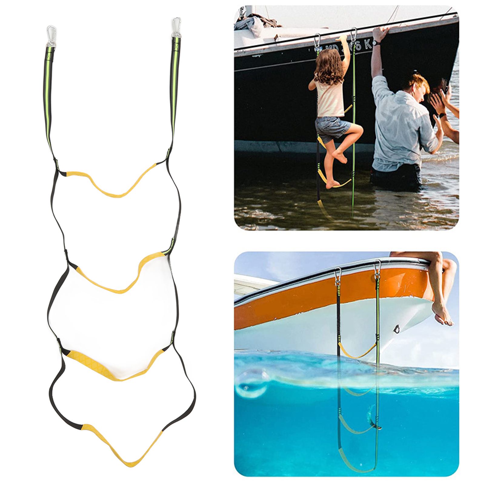 Boat Marine Rope Ladder Boarding Rope Ladder for Inflatable Boat Kayak view 11