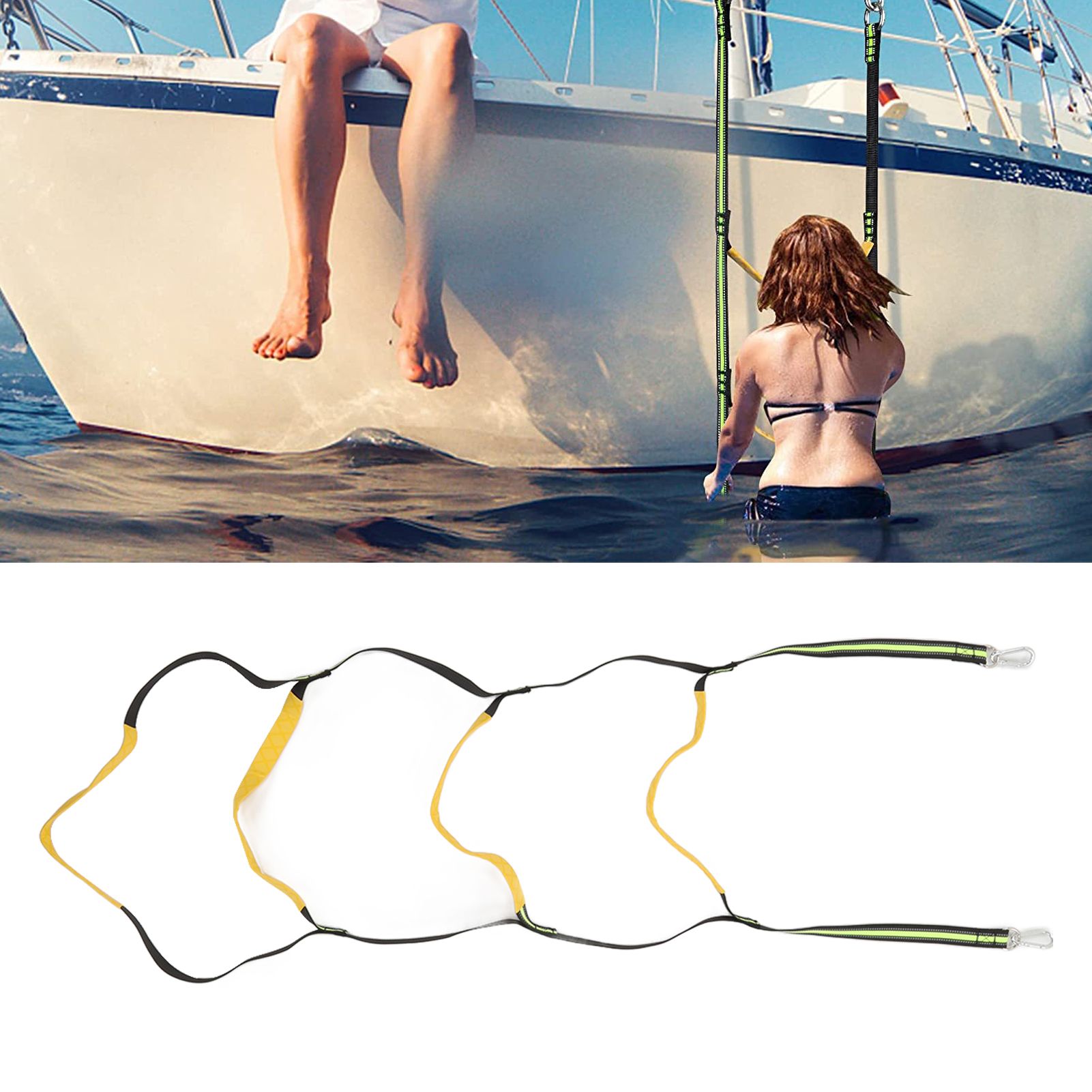 Boat Marine Rope Ladder Boarding Rope Ladder for Inflatable Boat Kayak view 12