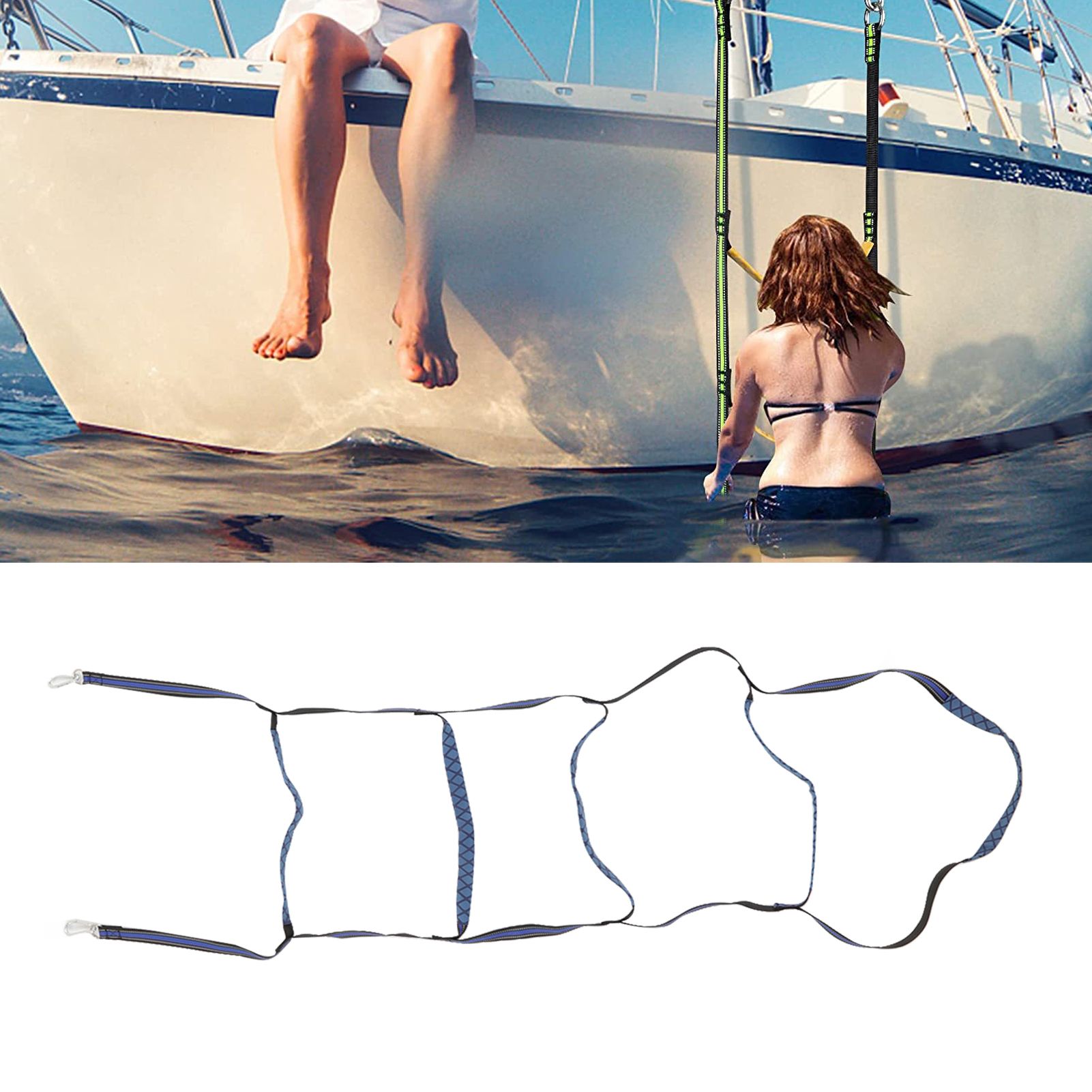 Boat Marine Rope Ladder Boarding Rope Ladder for Inflatable Boat Kayak view 12