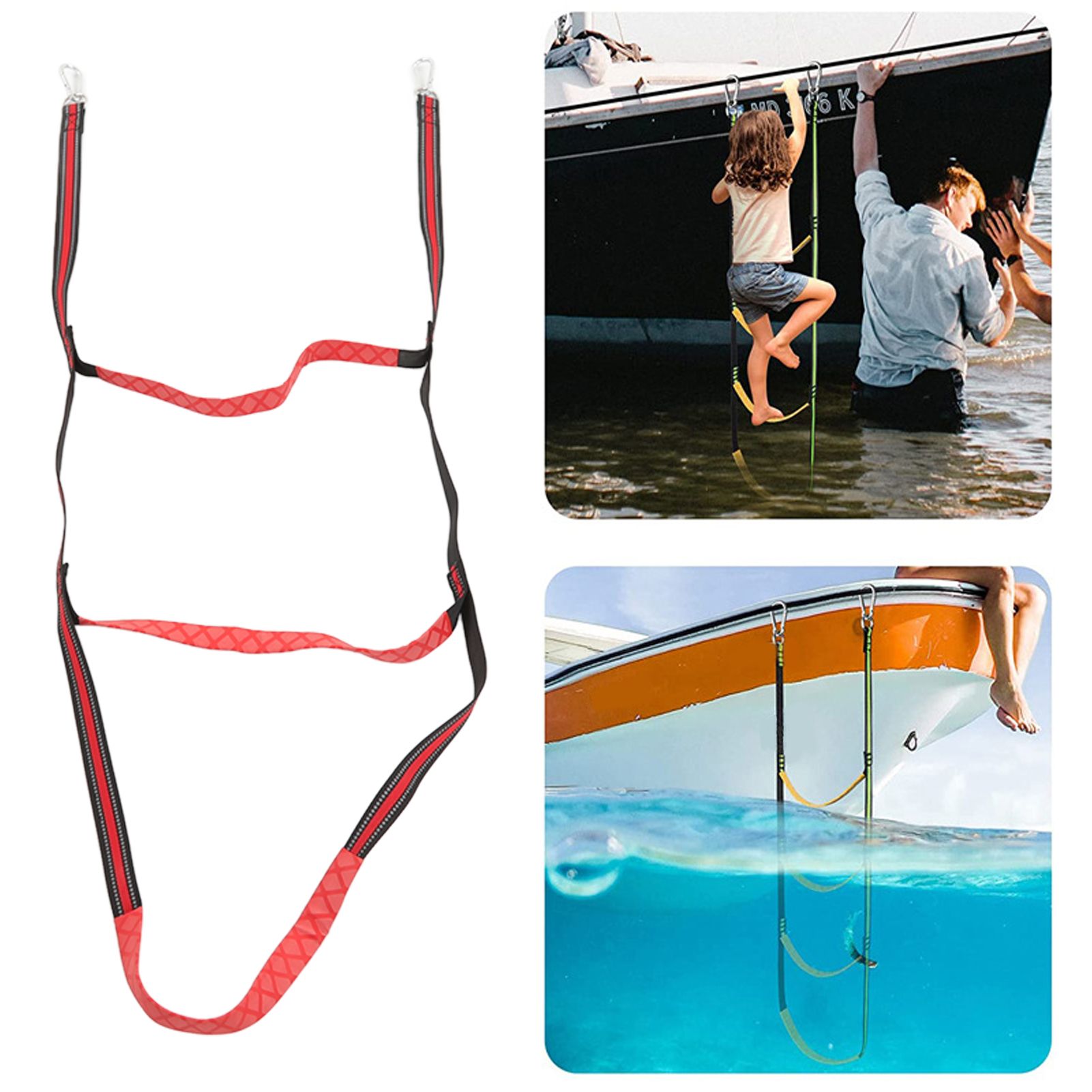 Boat Marine Rope Ladder Boarding Rope Ladder for Inflatable Boat Kayak view 11