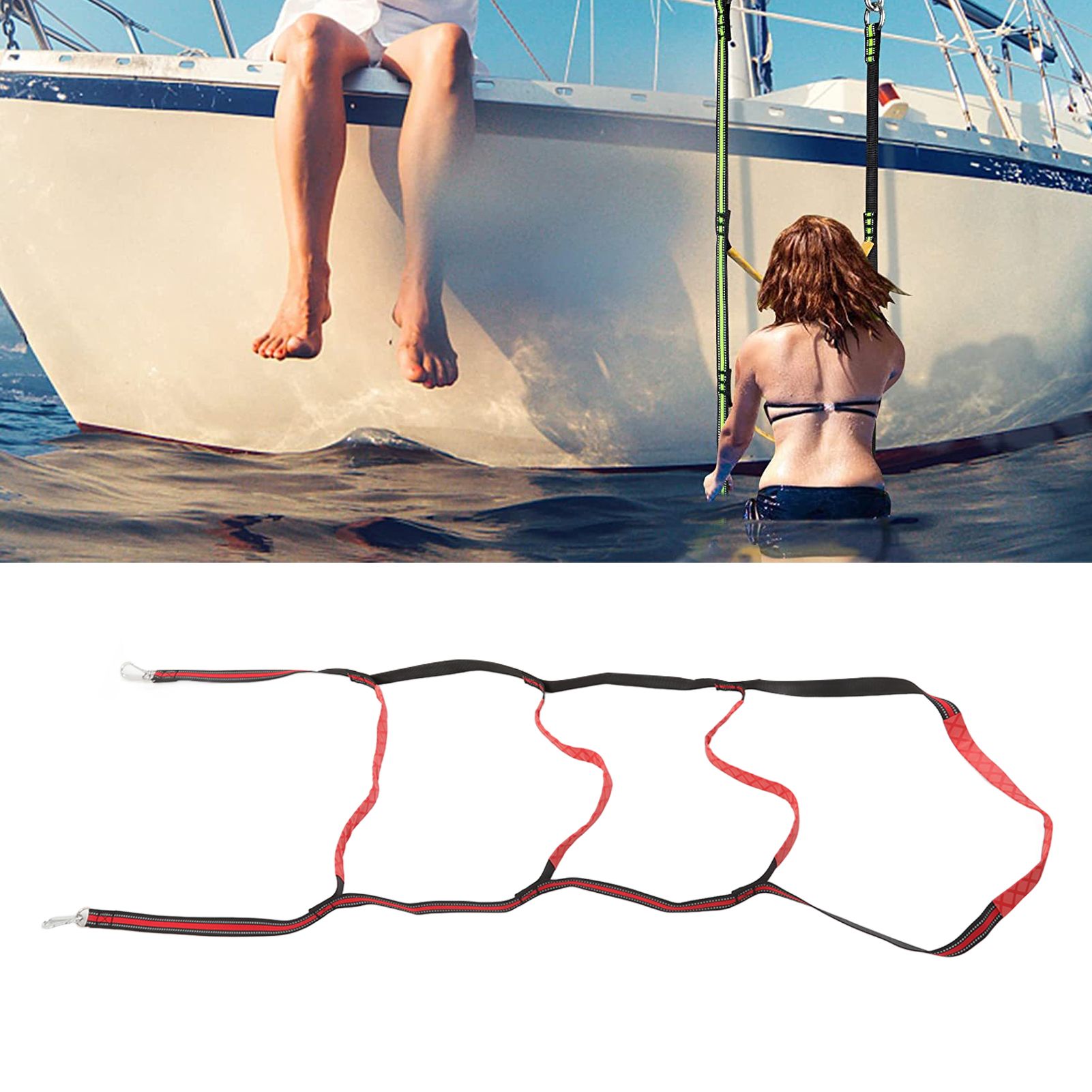 Boat Marine Rope Ladder Boarding Rope Ladder for Inflatable Boat Kayak view 12
