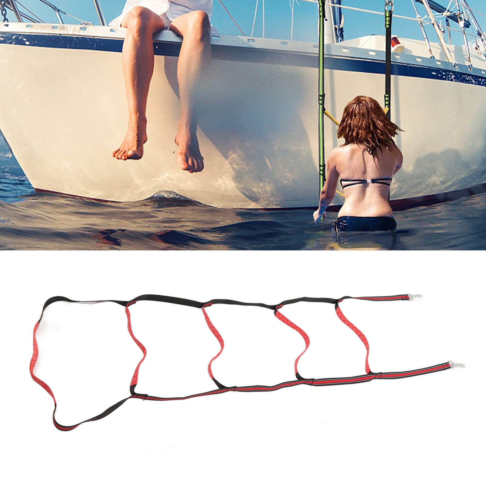 Boat Marine Rope Ladder Boarding Rope Ladder for Inflatable Boat Kayak view 12